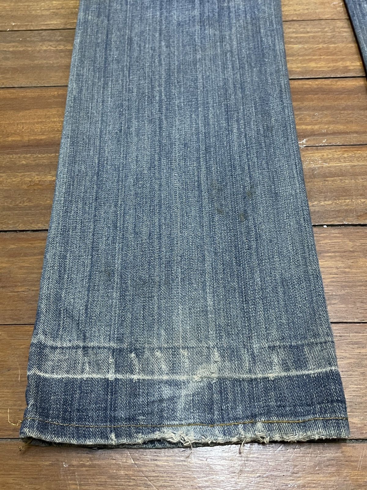 Replay Rare Design Vintage Brand Replay Big Logo Flared Jeans 1990s Size US 32 / EU 48 - 8 Thumbnail