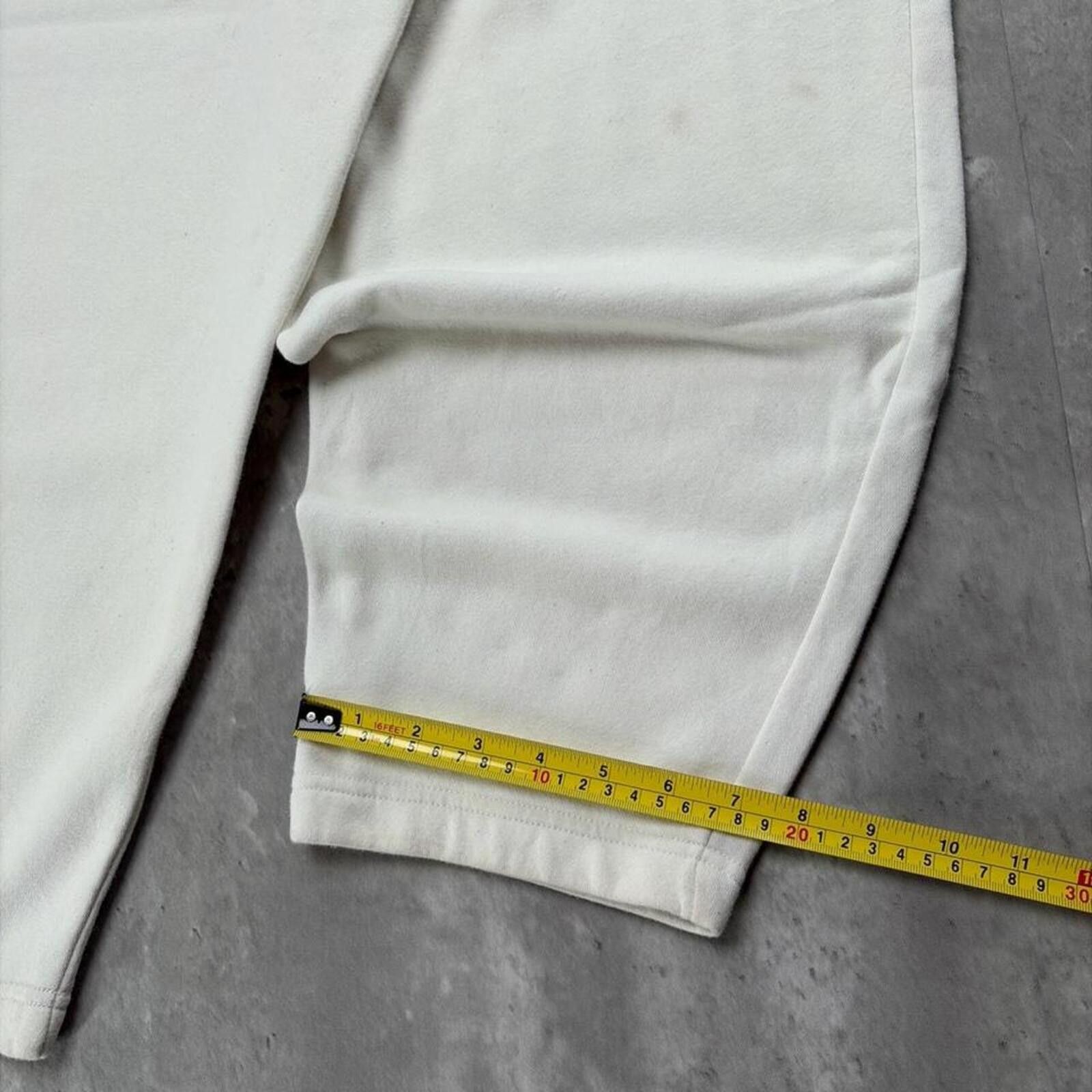Nike Y2K White Nike Swoosh Grunge Baggy Skater Sweatpants Size 40" / US 18 - 8 Thumbnail
