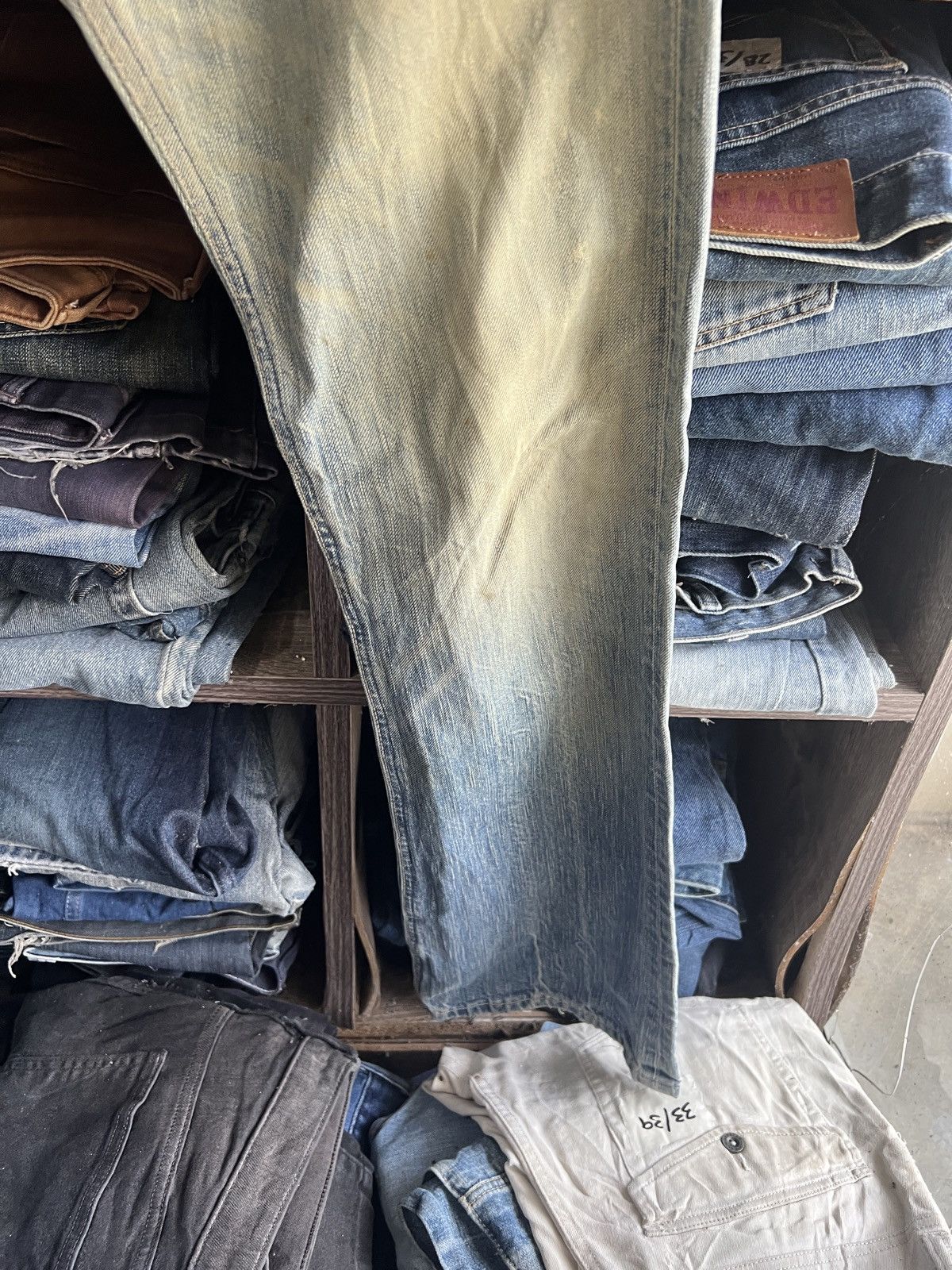 Edwin 🔥Vintage Edwin Blue Trip Distressed Denim Size US 32 / EU 48 - 8 Thumbnail