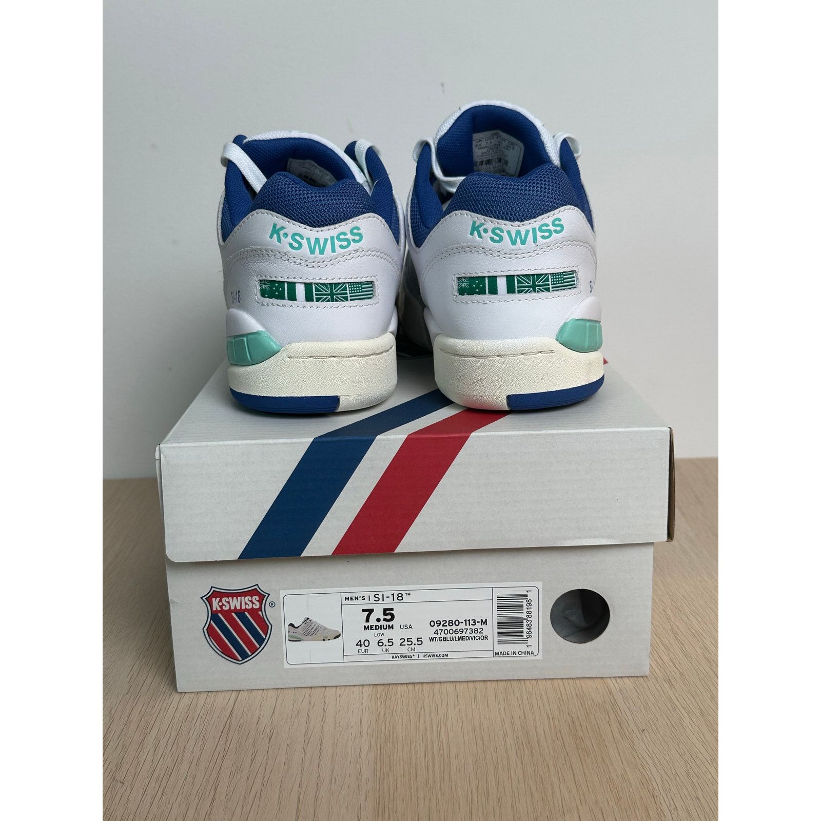 K-Swiss K-SWISS Si-18 International White Sneaker Size 7.5M - NEW Size US 7.5 / EU 40-41 - 5 Thumbnail