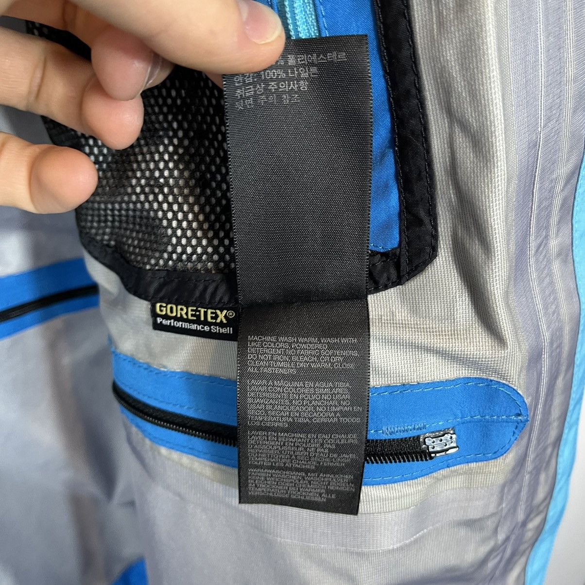 Marmot Marmot Spire Gore-Tex Blue Waterproof Windbreaker Jacket Size XL / US 12-14 / IT 48-50 - 15 Thumbnail