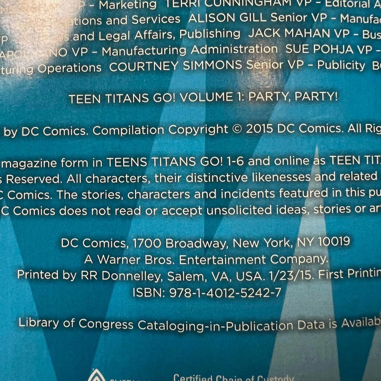 DC Comics DC Comics Teen Titans Go! Party, Party! Excellent Size ONE SIZE - 12 Thumbnail