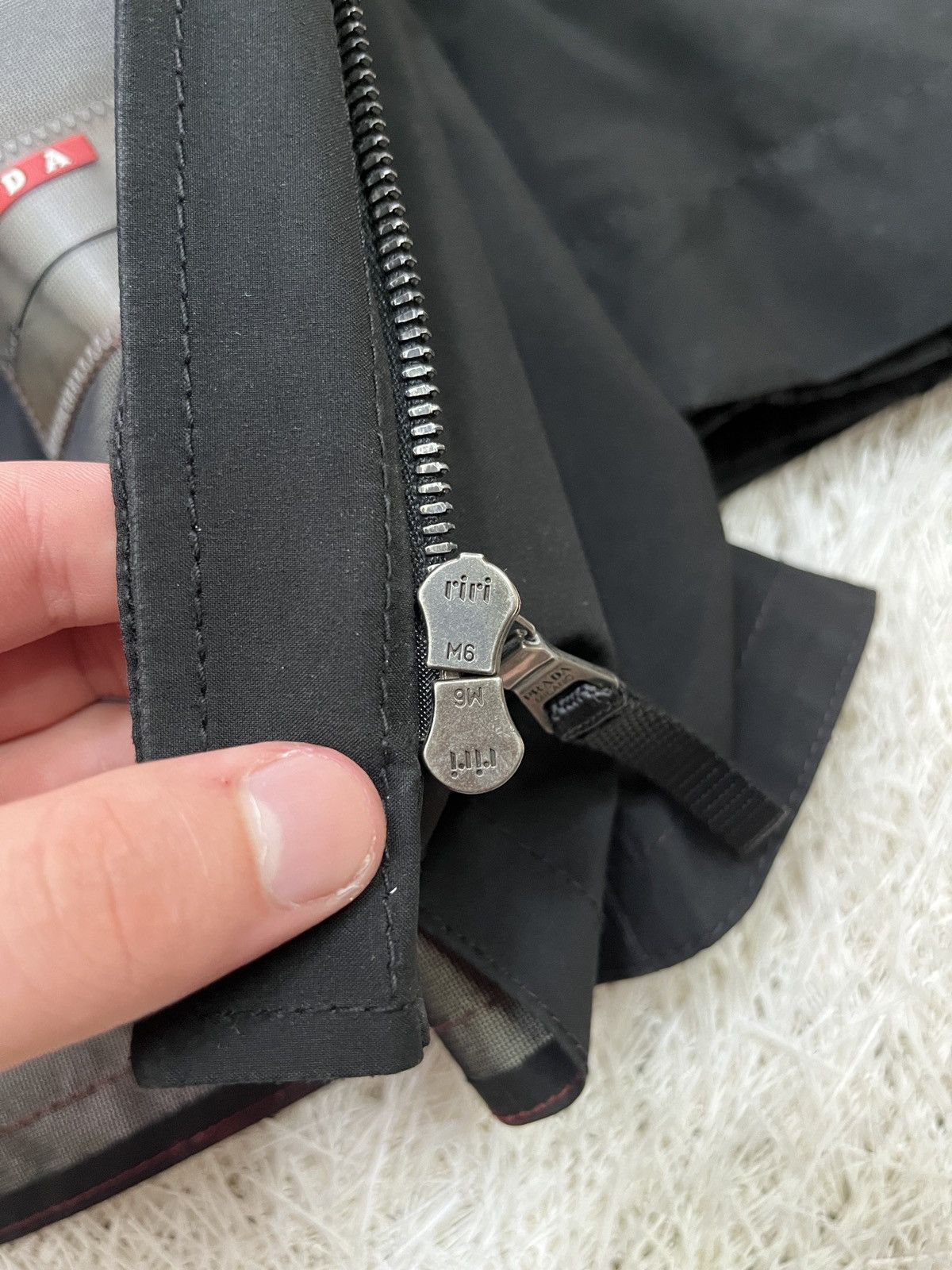 Prada Vintage Prada Black Nylon Bomber Jacket Sport Gore-Tex Size US L / EU 52-54 / 3 - 10 Thumbnail