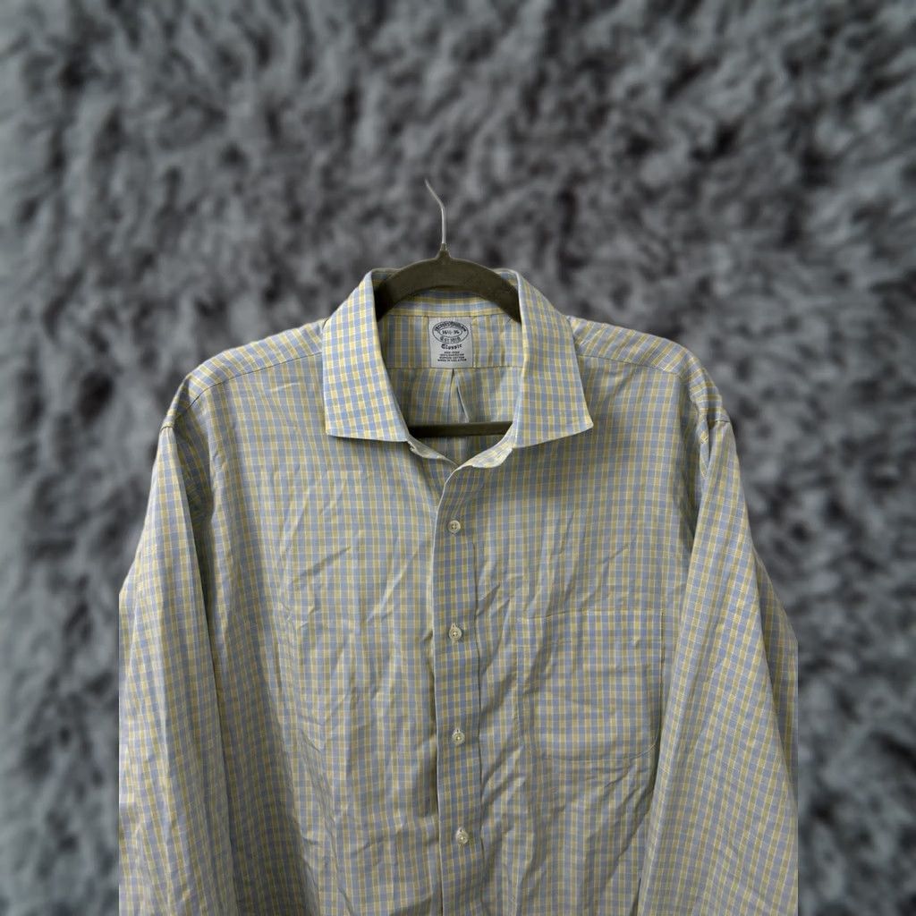 Brooks Brothers Brooks Brothers Classic Shirt Mens 16.5 36 Multicolor Non-Iron Supima Cotton Dress Shirt Long Sleeve Size US XL / EU 56 / 4 - 1 Thumbnail