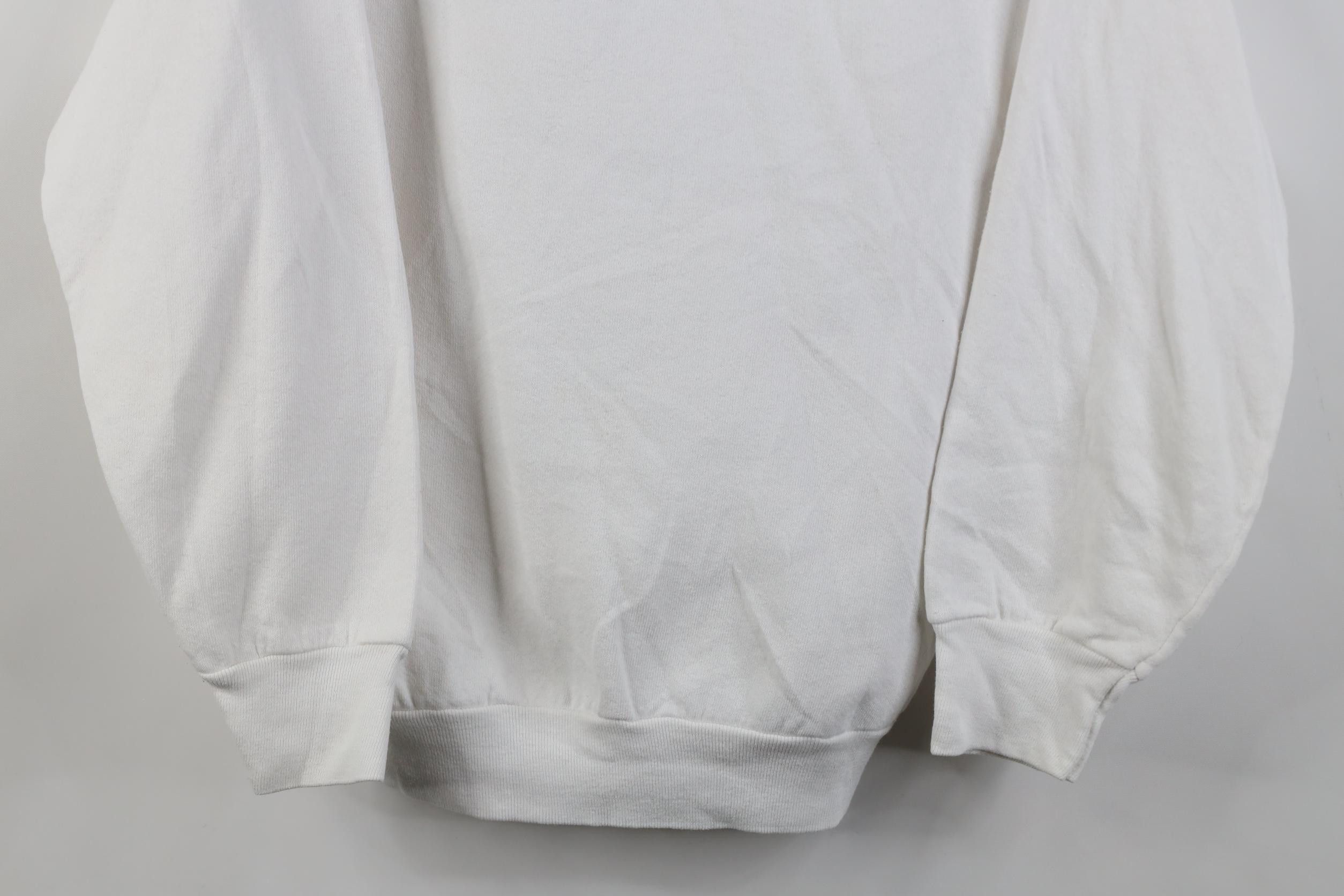 Vintage Vintage 80s 90s Streetwear Blank Raglan Sweatshirt White USA Size M / US 6-8 / IT 42-44 - 3 Thumbnail
