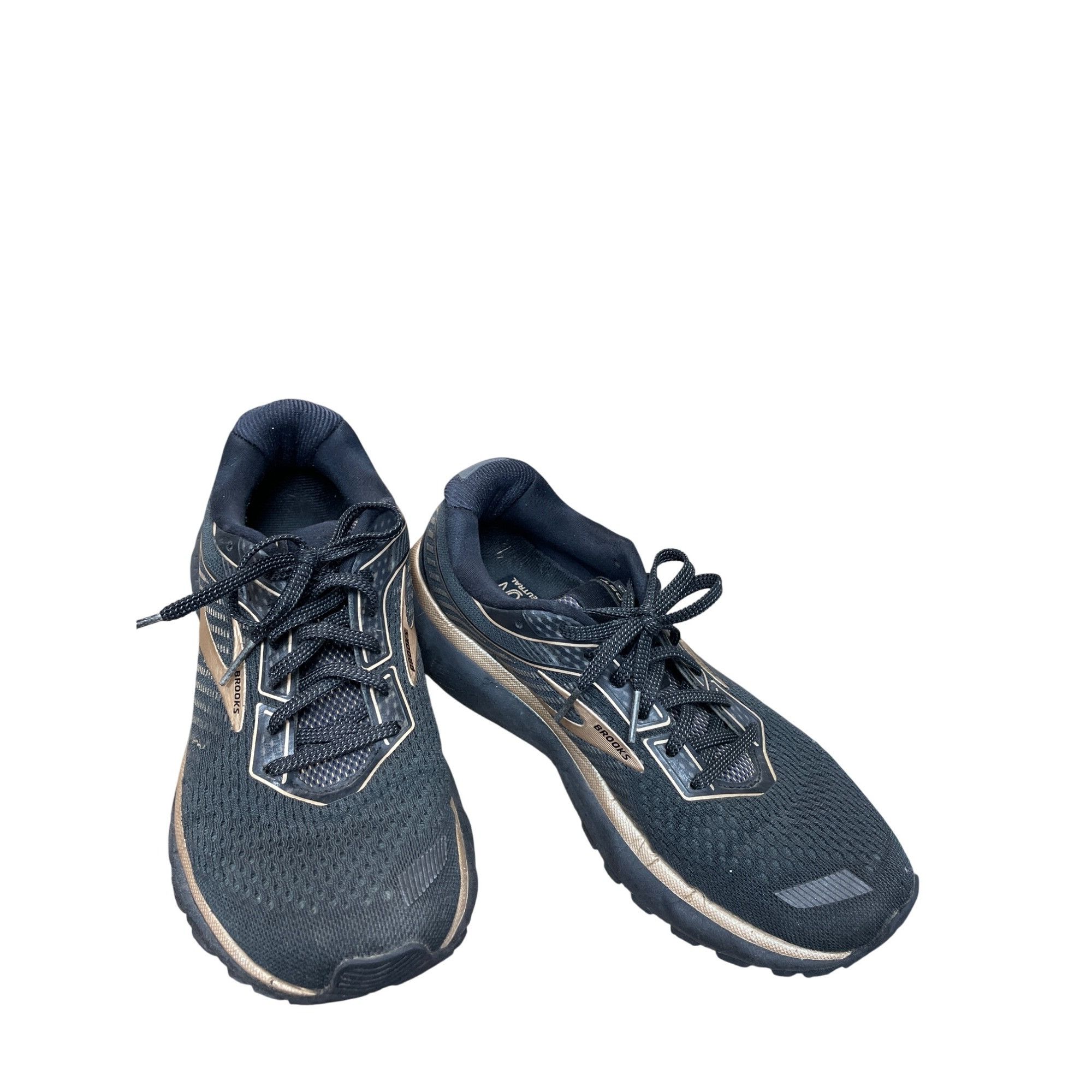 Brooks Brooks Ghost 12 Womens Black Gold Running Shoes Sneakers Siz Size US 8.5 / IT 38.5 - 14 Thumbnail