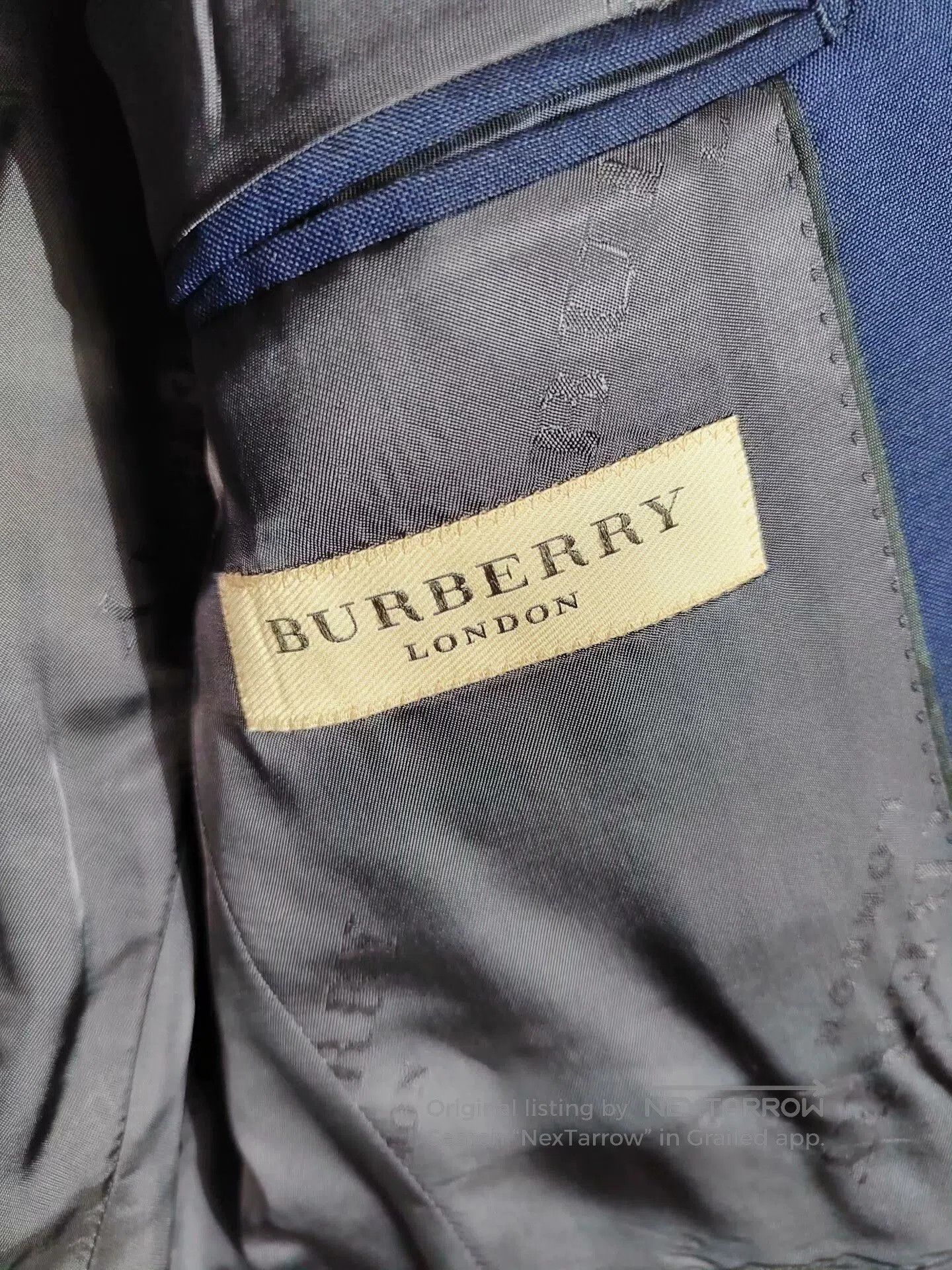 Burberry Dark Blue Suit Set.