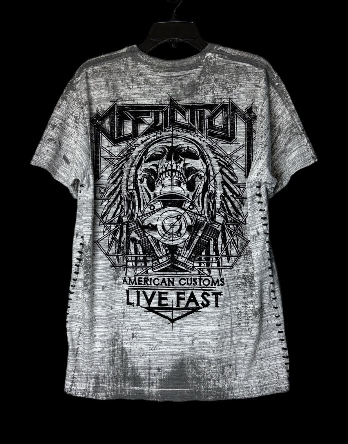 Affliction Affliction Flocked Tee Size US L / EU 52-54 / 3 - 2 Thumbnail
