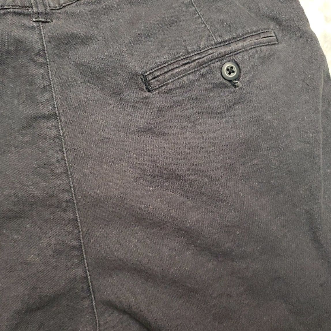 Arrow Arrow Khakis Shorts Mens Blue Linen Blend Pleated Cargo Casual Pocket Front Zip 36 Regular Size US 36 / EU 52 - 5 Thumbnail