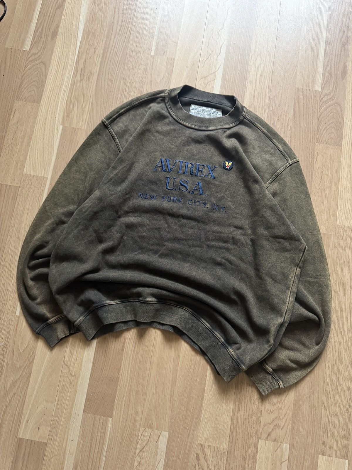 Avirex Vintage avirex faded sweatshirt archive new york 90s Size US L / EU 52-54 / 3 - 3 Thumbnail