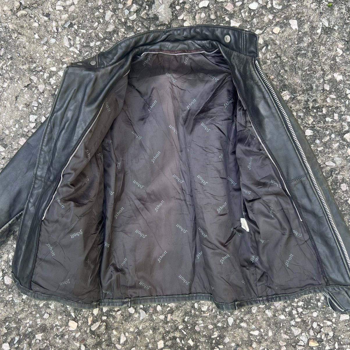 Schott “VINTAGE” SCHOTT BLACK LEATHER JACKET Size US M / EU 48-50 / 2 - 20 Thumbnail