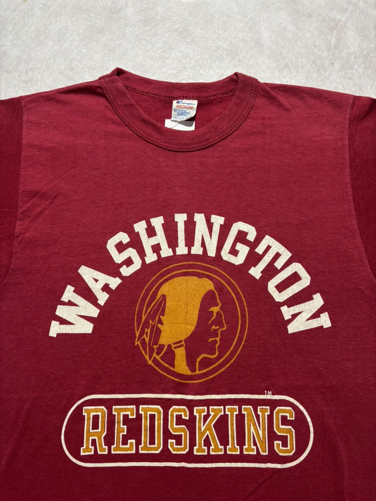 Champion Vintage Champion Washington Redskin Tshirt Size US M / EU 48-50 / 2 - 2 Thumbnail