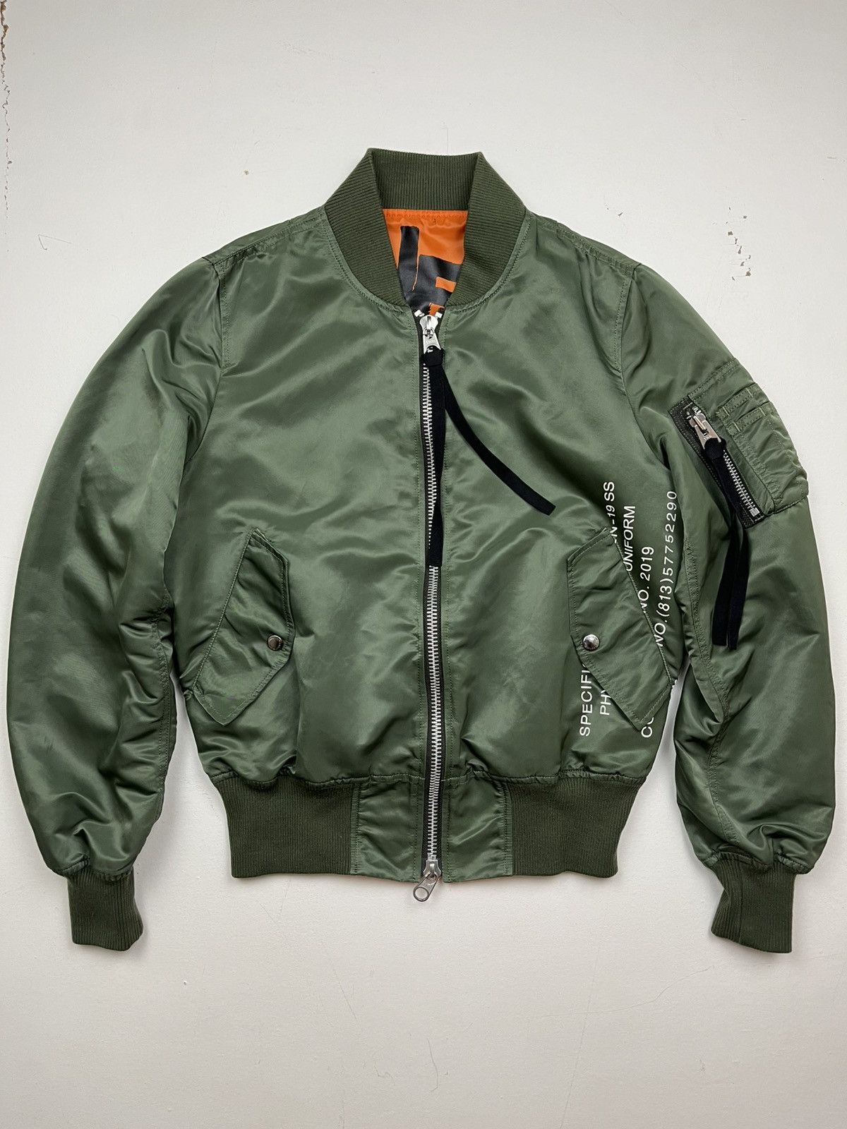 uniform experiment Uniform Experiment 19SS Graffiti Reversible MA-1 Jacket Size US XS / EU 42 / 0 - 3 Thumbnail