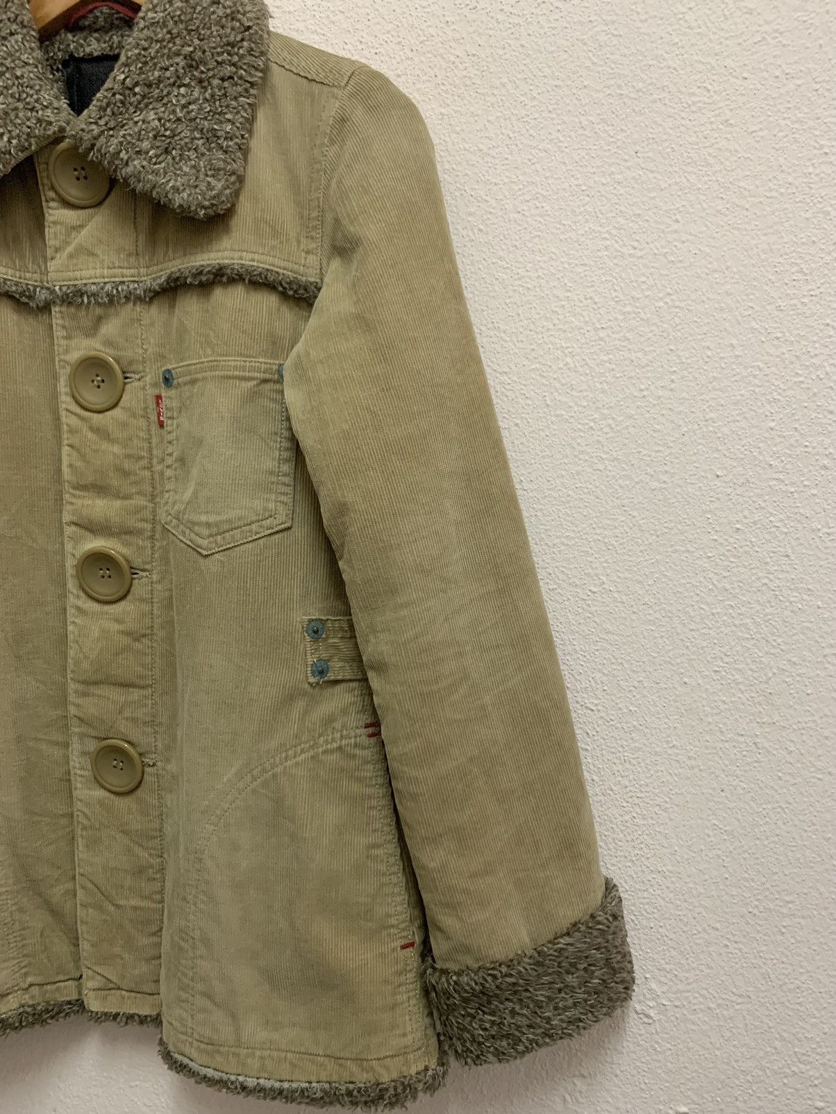 Levi's LEVIS Redloop Corduroy Sherpa Jacket Size S / US 4 / IT 40 - 5 Thumbnail