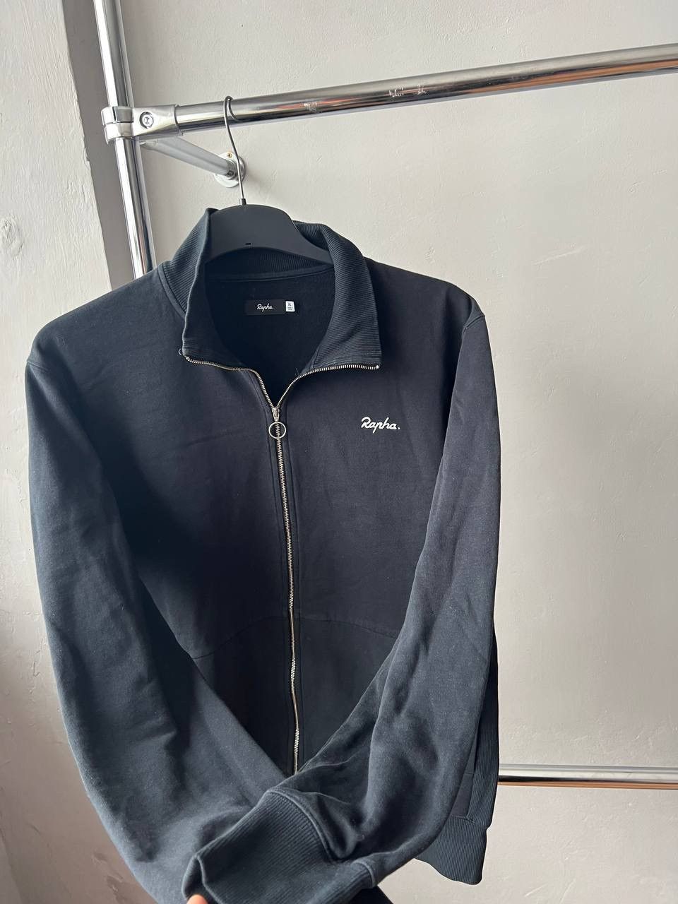 Rapha RAPHA COTTON MENS BIKE CYCLING FULL ZIP JACKET LONG SLEEVE Size US XL / EU 56 / 4 - 11 Thumbnail