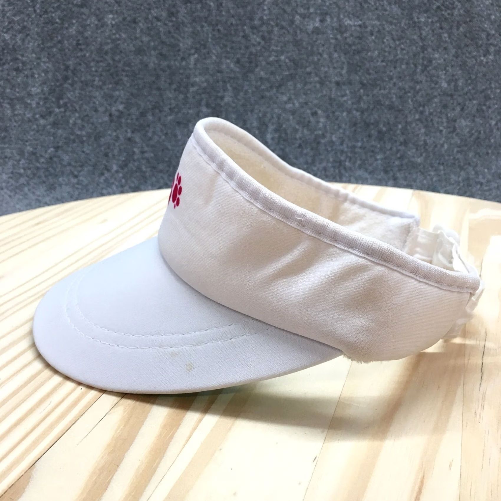 Logo 7 Womens IAMS Visor Hat White One Size Adjustable Embroidered Logo Curved Brim Size ONE SIZE - 5 Thumbnail