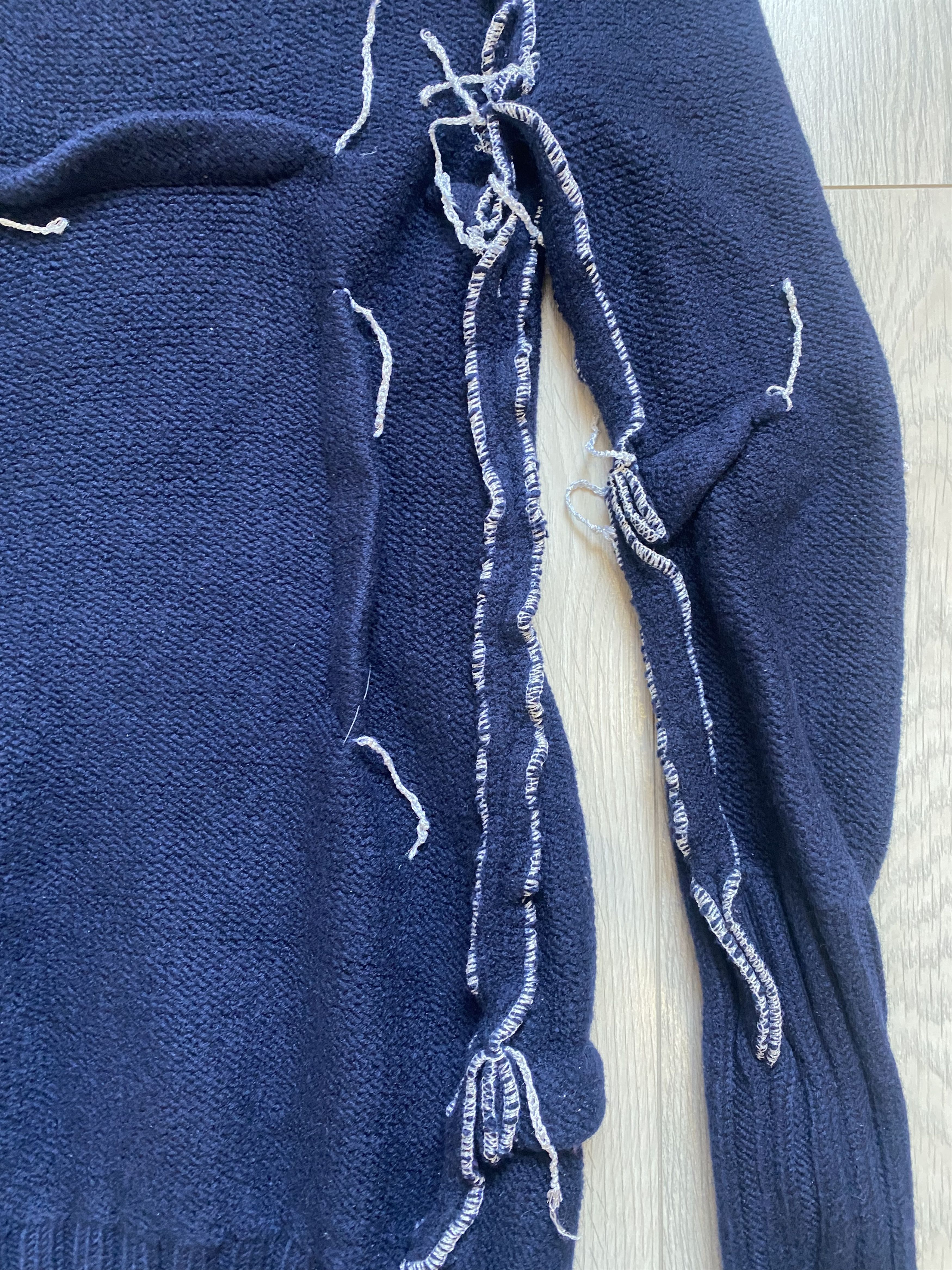 H&M × Maison Margiela Maison Margiela H&M Wool Oversized Sweater Size XS / US 0-2 / IT 36-38 - 11 Thumbnail