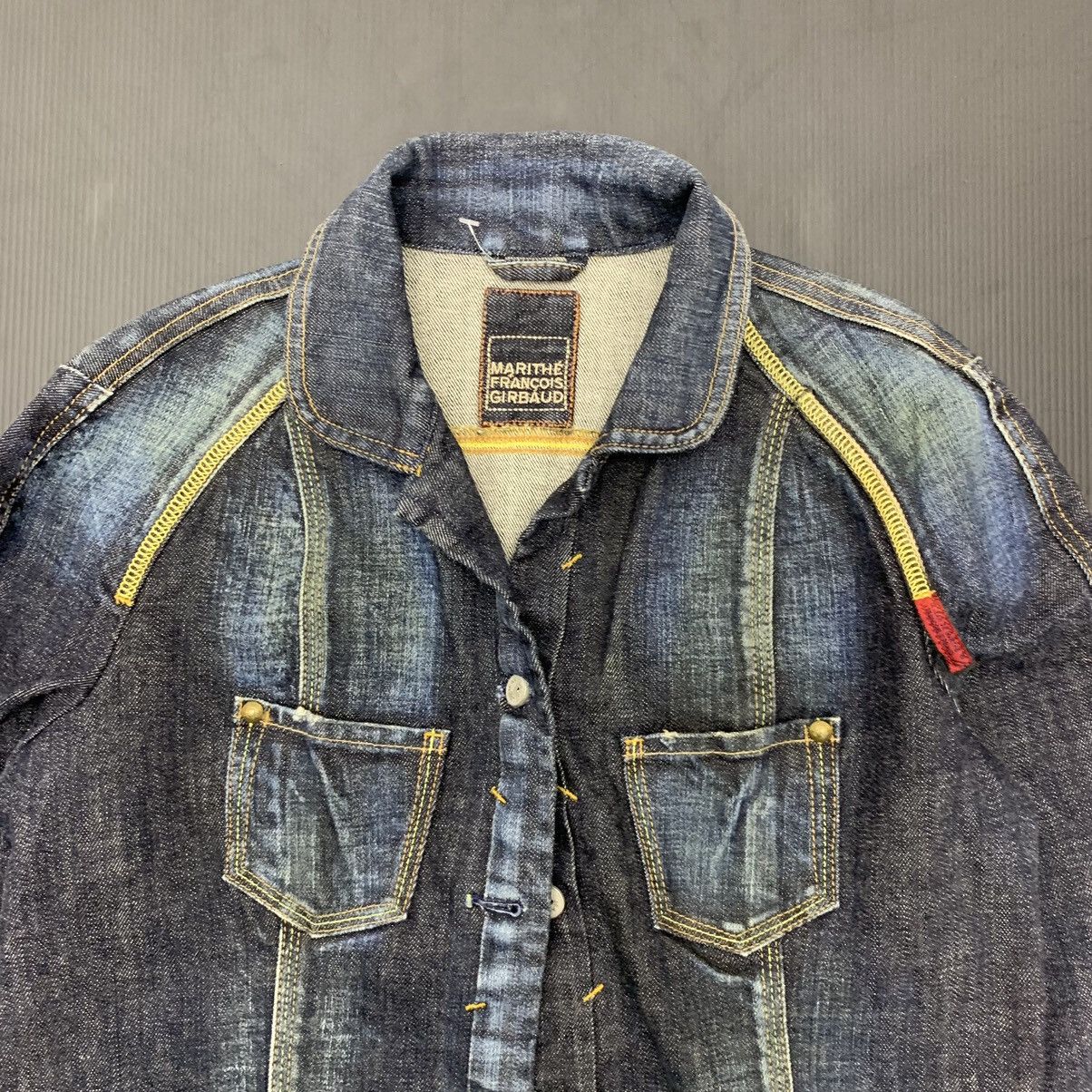 Marithe + Francois Girbaud M+FG Marithe Francois Girbaud Distressed Denim Jacket Size US M / EU 48-50 / 2 - 5 Thumbnail
