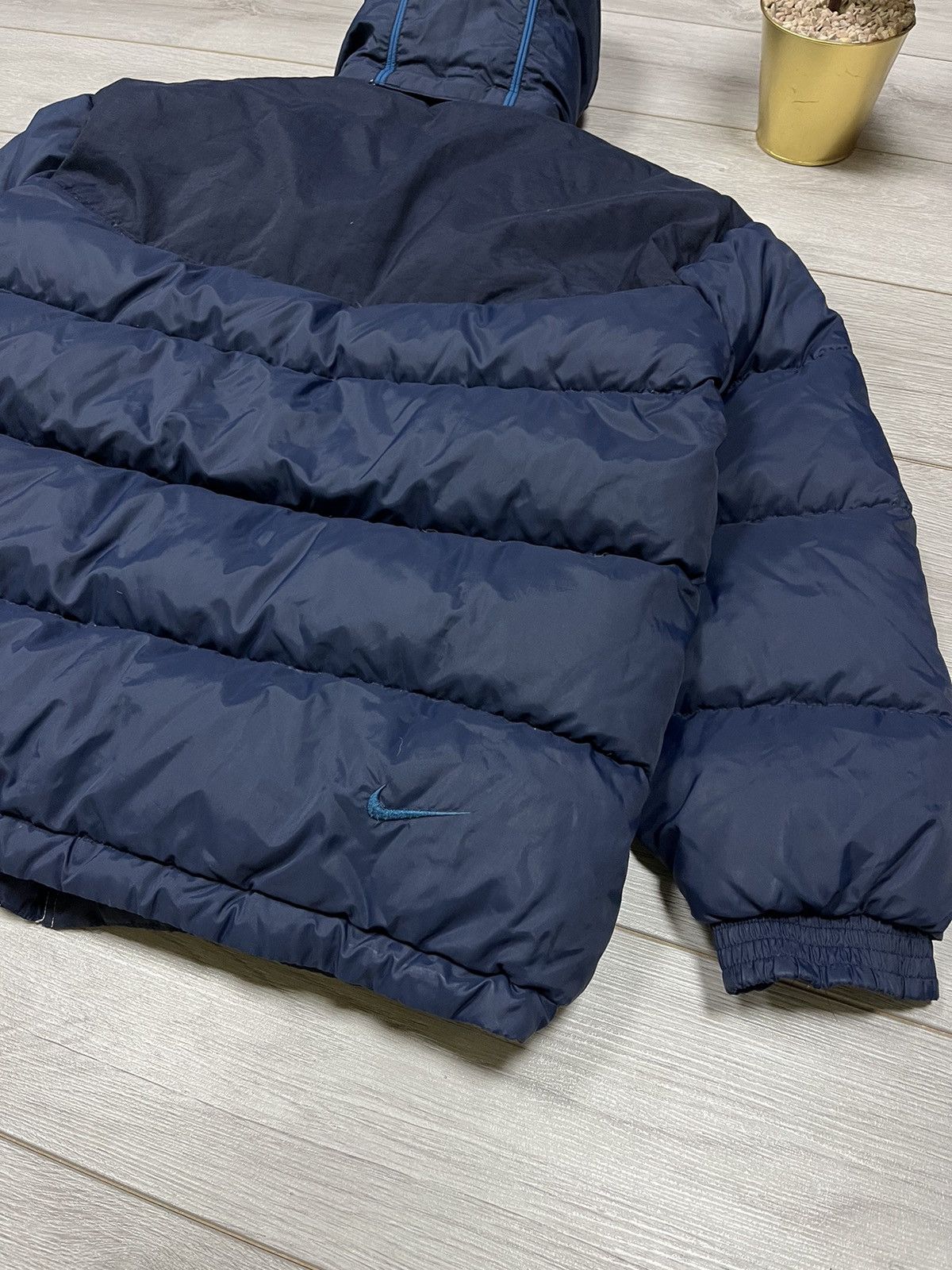 Vintage Nike 1990 vintage puffer down jacket back swoosh Size US M / EU 48-50 / 2 - 2 Thumbnail