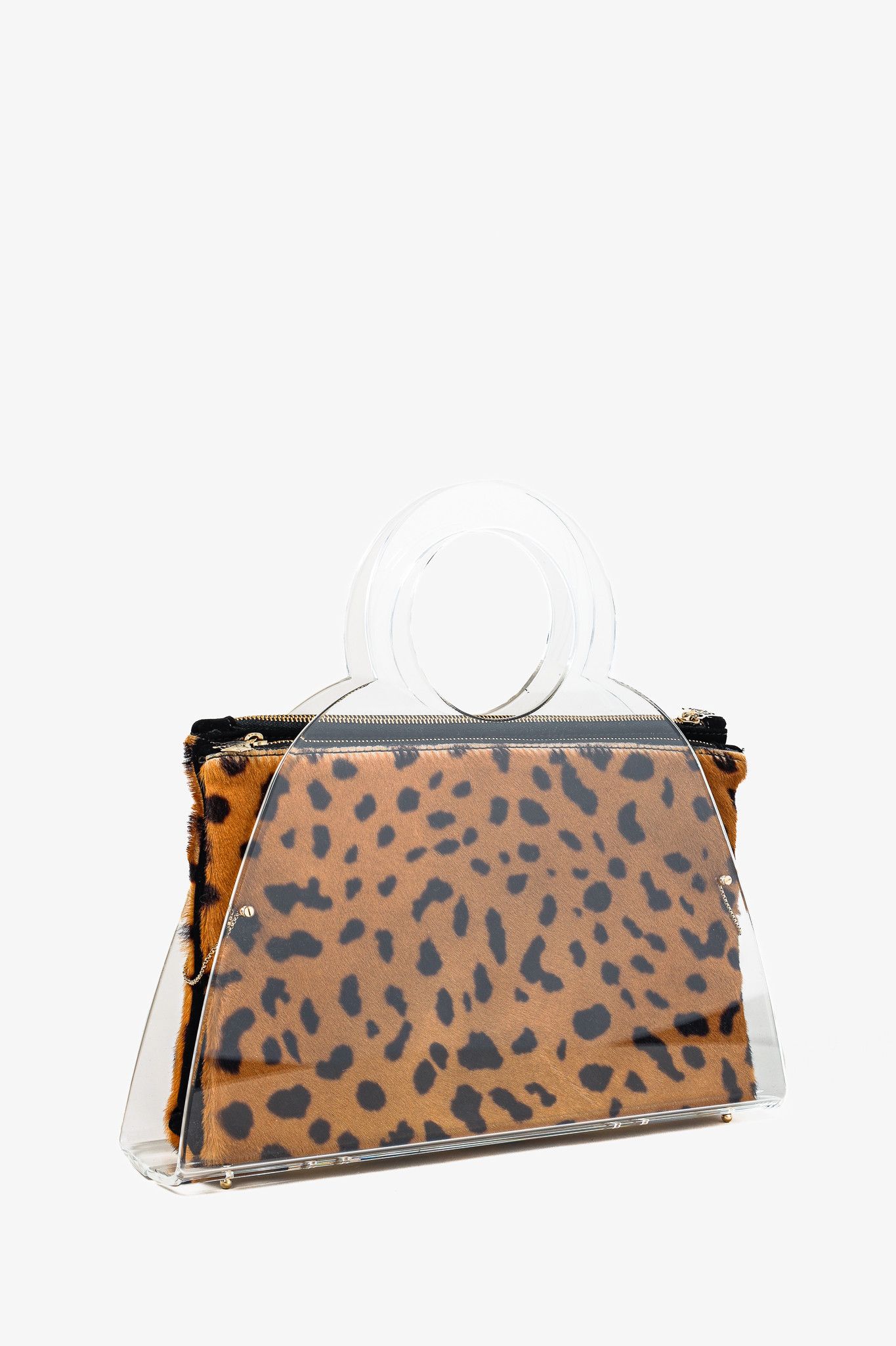 Charlotte Olympia Charlotte Olympia Zehava Pony Hair Plexiglass Handbag Size ONE SIZE - 2 Thumbnail