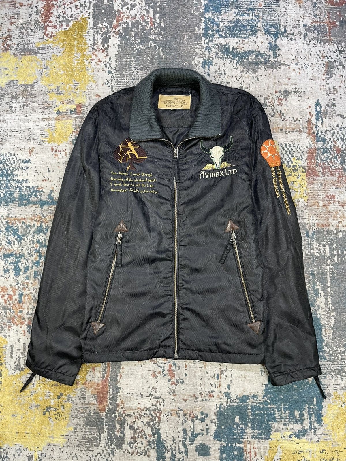 Avirex Avirex Ltd Sukajan Souvenir Quilted Zipper Jacket Size US M / EU 48-50 / 2 - 2 Thumbnail