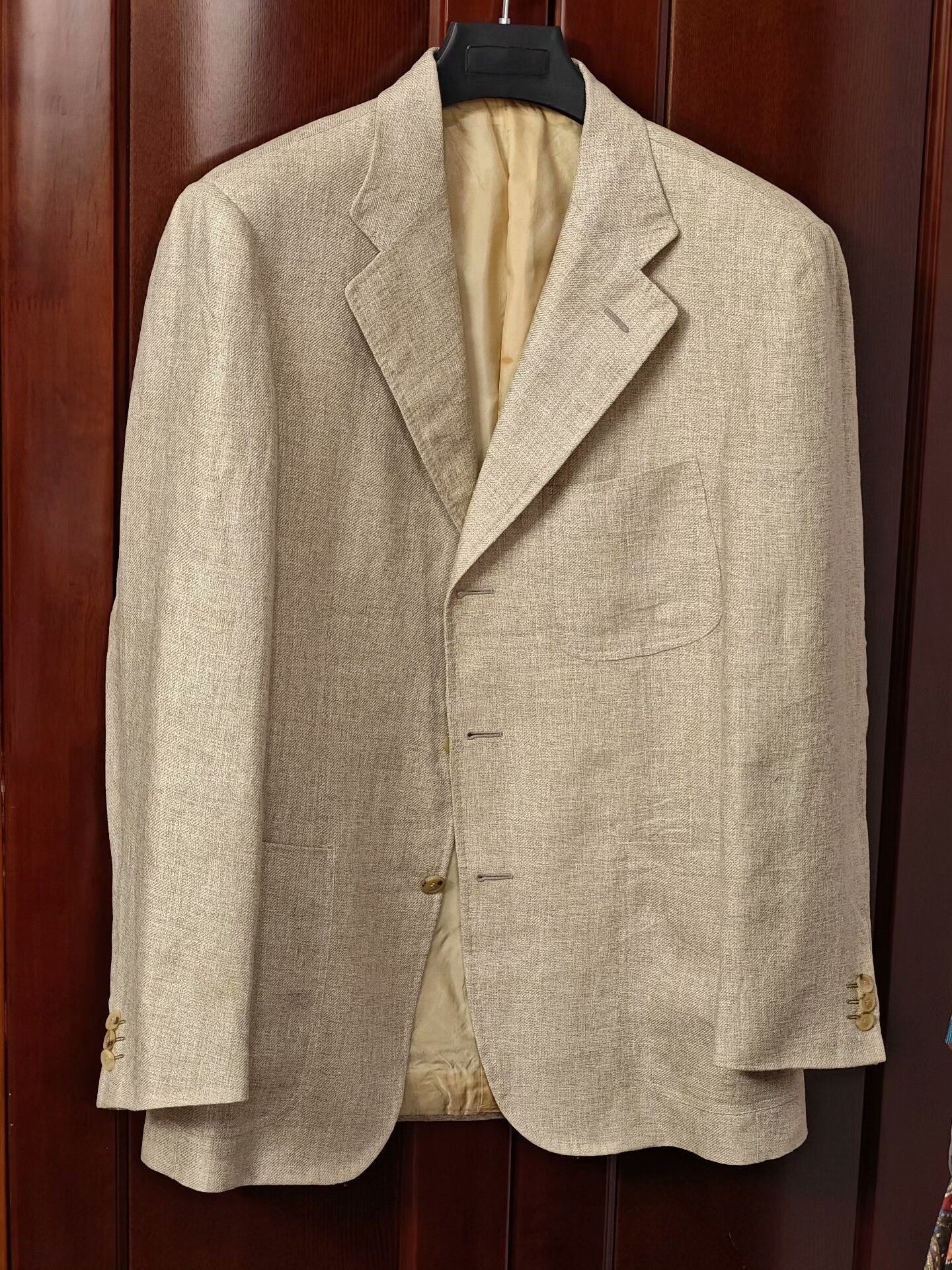 Pal Zileri Pal Zileri Beige Linen Jacket Size US M / EU 48-50 / 2 - 1 Thumbnail
