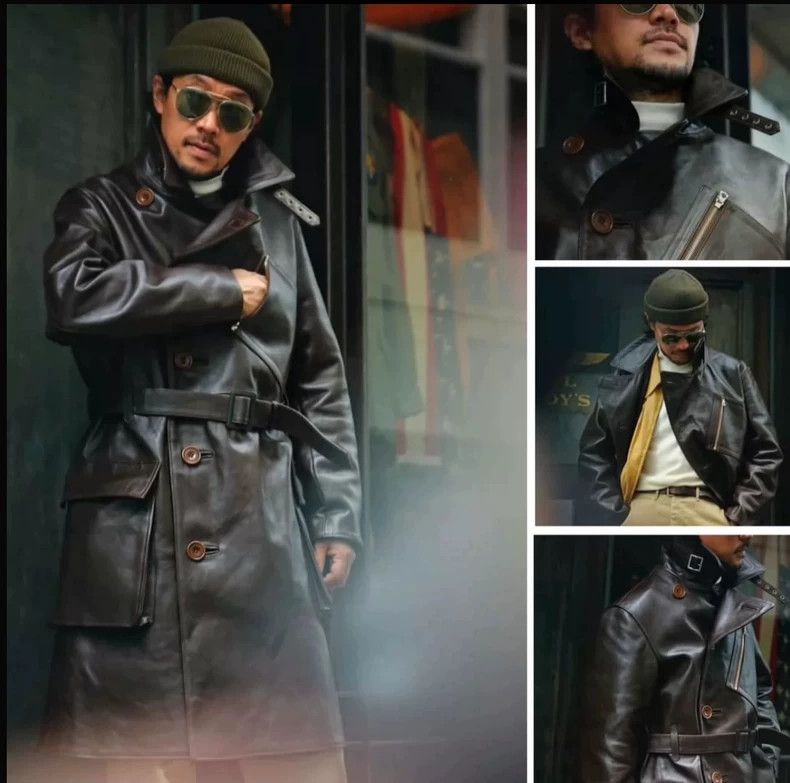 The Real McCoy's The Real McCoys s Reproduction WWI Horsehide Flight Coat, Size US M / EU 48-50 / 2 - 8 Thumbnail