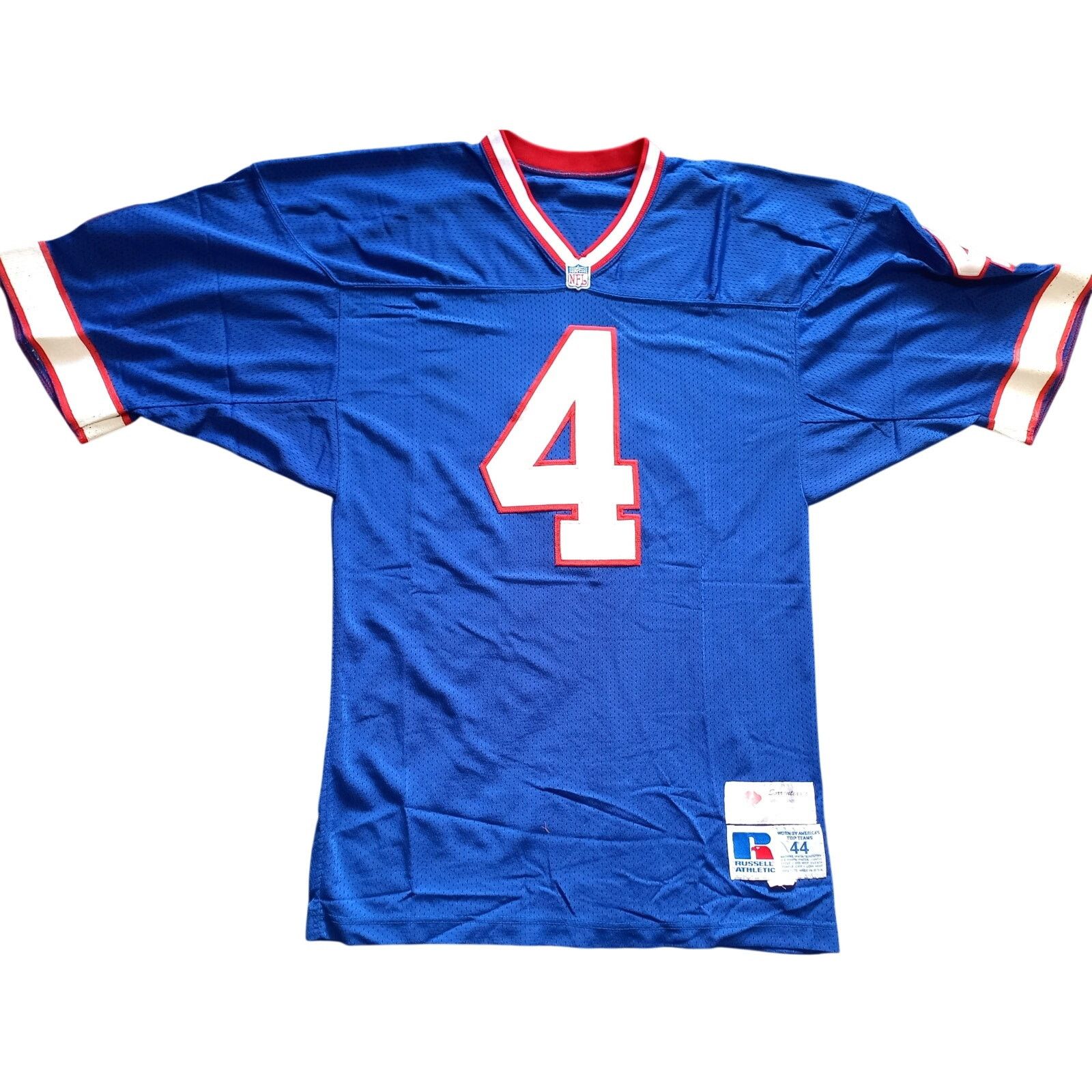 NFL × Russell Athletic KIDD #4 80s Buffalo Bills Authentic Pro jersey 44 NFL vtg Size US L / EU 52-54 / 3 - 2 Thumbnail