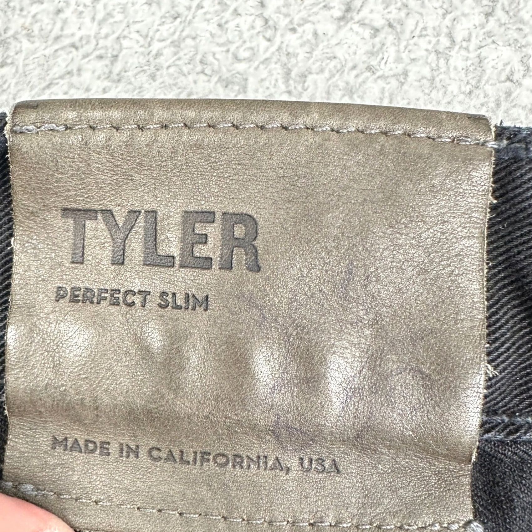 J Brand J Brand Tyler Perfect Slim Jeans Men 30X25 Black 5-Pocket Made In USA EUC Size US 30 / EU 46 - 6 Thumbnail