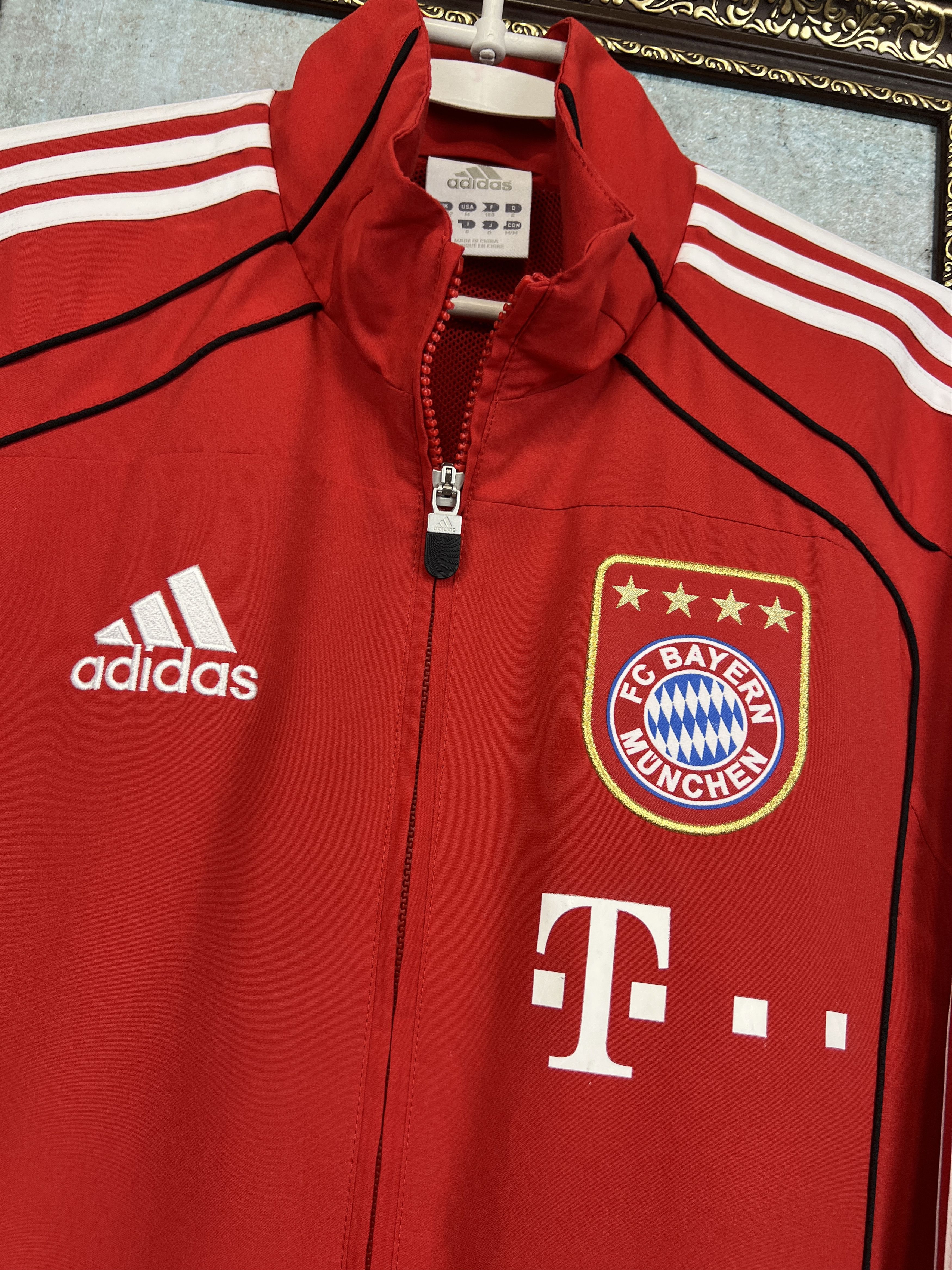 Adidas Vintage Bayern Munich Football Jacket Soccer Track Top Zip Size US M / EU 48-50 / 2 - 3 Thumbnail