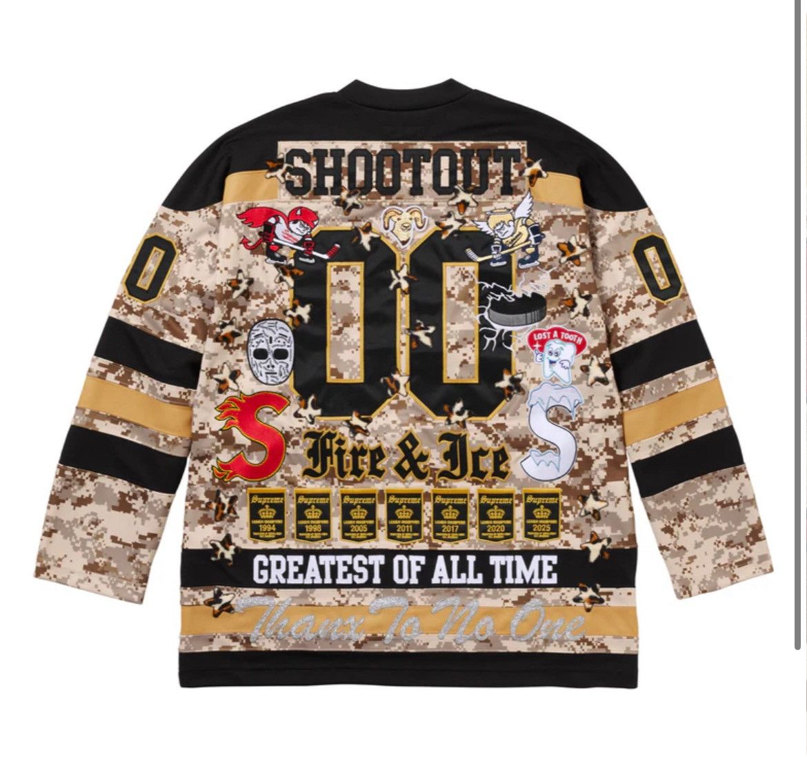 Supreme Supreme Fire & Ice Hockey Jersey Camo Size XL Size US XL / EU 56 / 4 - 5 Thumbnail