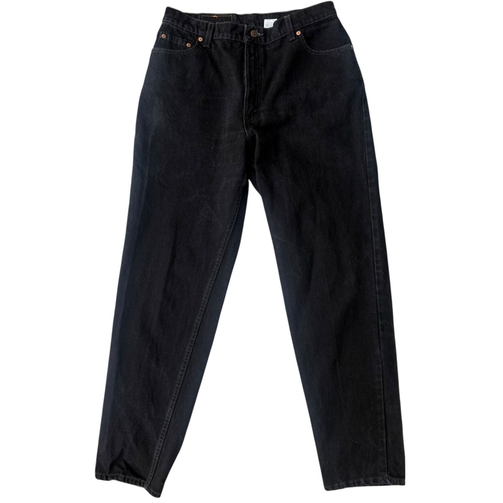 Levi's VTG 90s Levi’s 550 Jeans 16 Reg Black Relaxed Tapered 33x32 Size 38" / US 16 / IT 52 - 3 Thumbnail