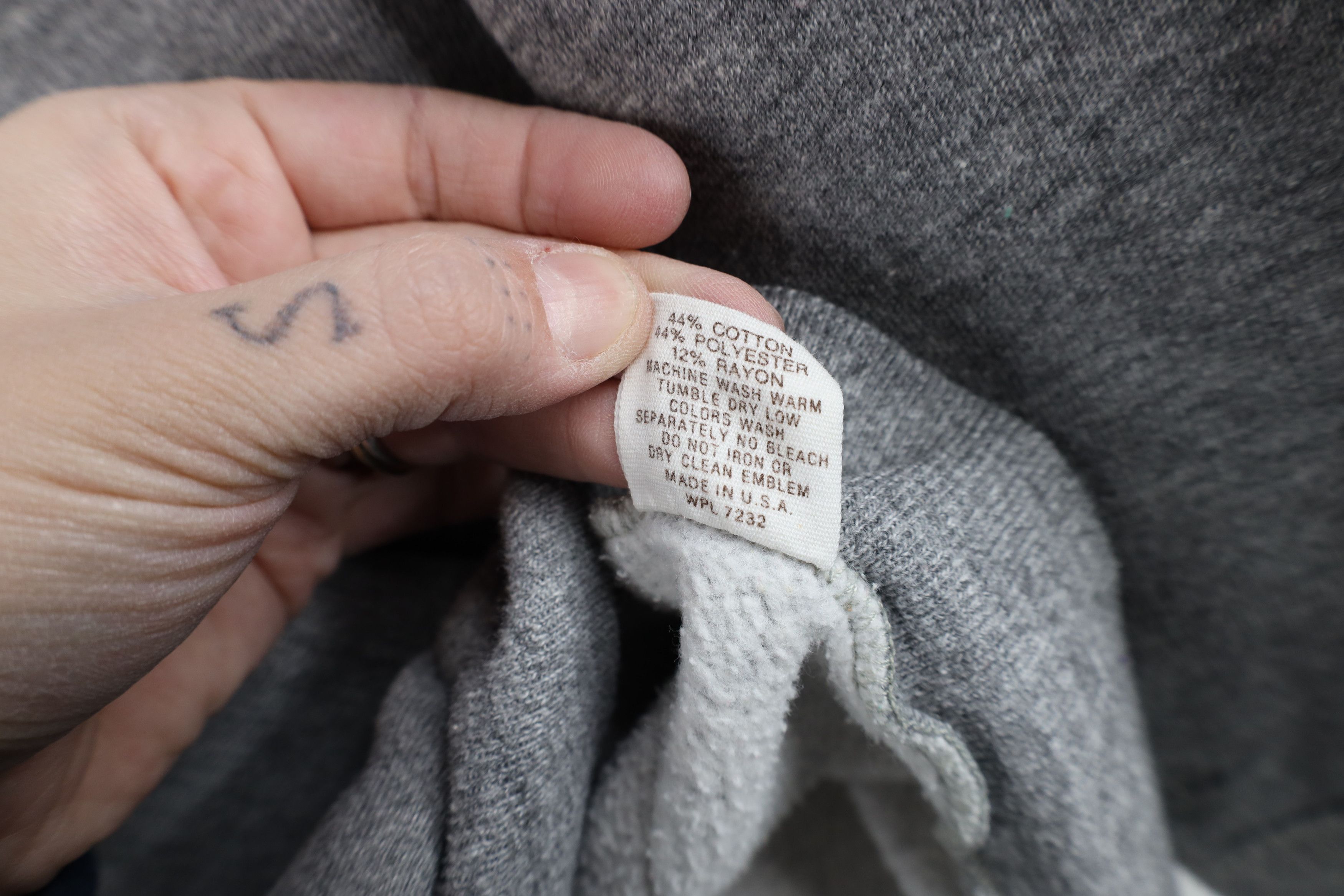 Russell Athletic × Vintage Vintage 70s Russell Athletic Hoodie Sweatshirt Gray USA Size US M / EU 48-50 / 2 - 10 Thumbnail