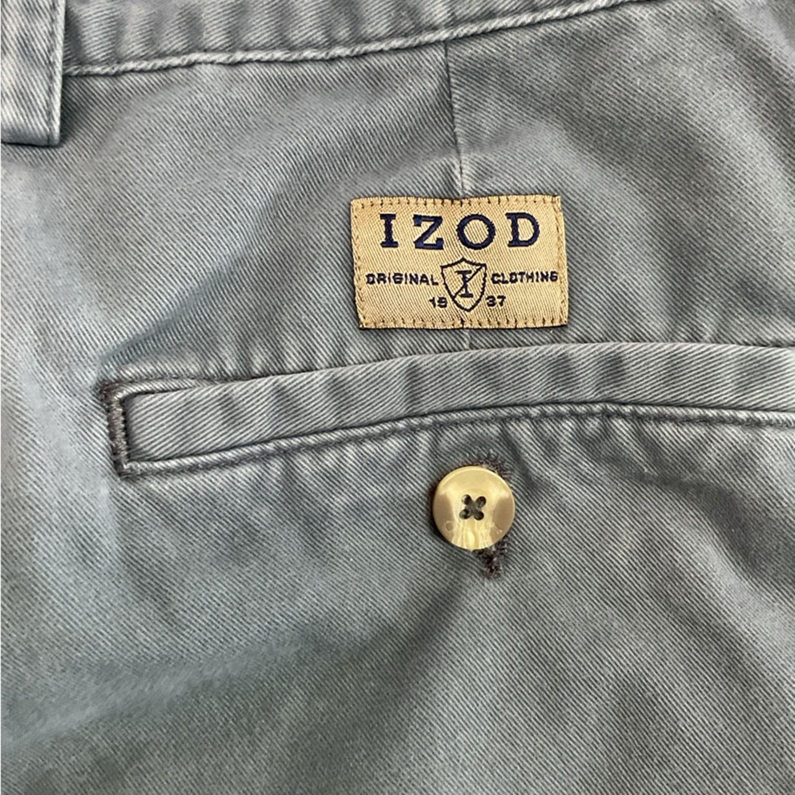 Izod IZOD Men’s Retro Style Shorts - Grey Size US 34 / EU 50 - 4 Thumbnail