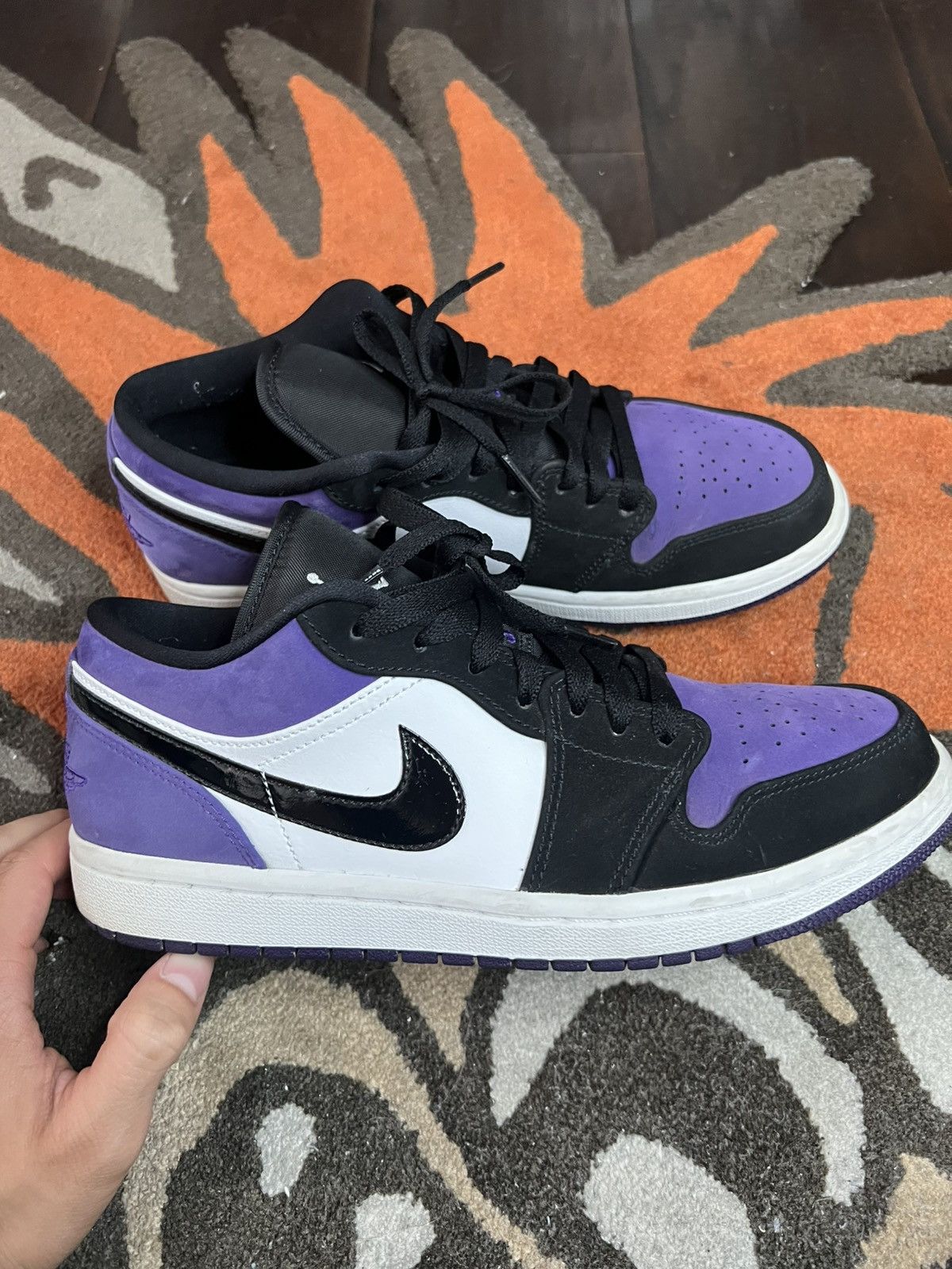 Jordan Brand × Nike Jordan 1 Low Court Purple Size US 8 / EU 41 - 2 Thumbnail