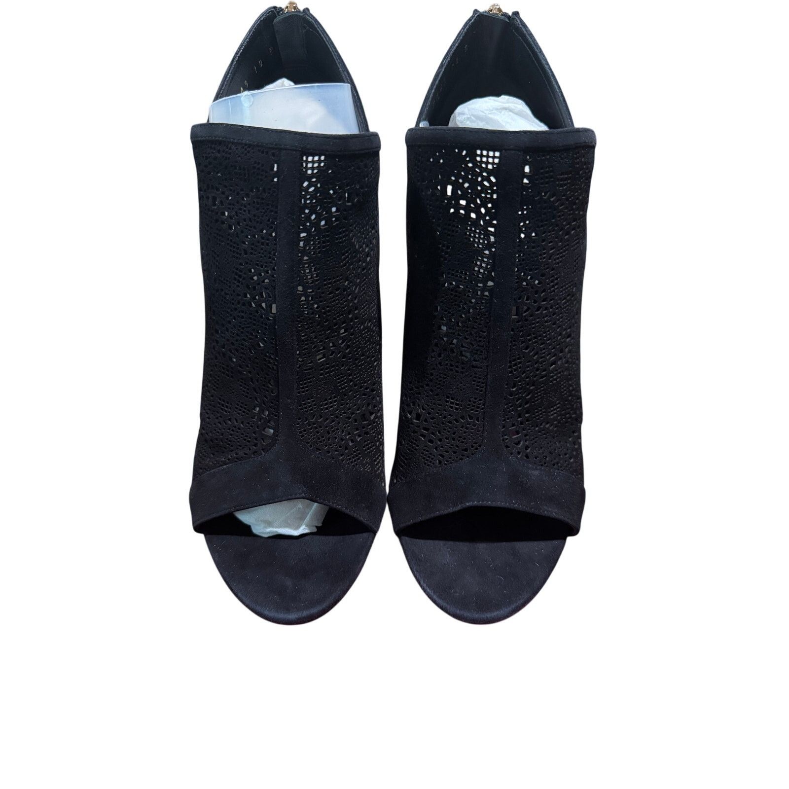 Salvatore Ferragamo Salvatore Ferragamo Gayle Black Suede Ankle Booties sz. 10B Size US 10 / IT 40 - 3 Thumbnail