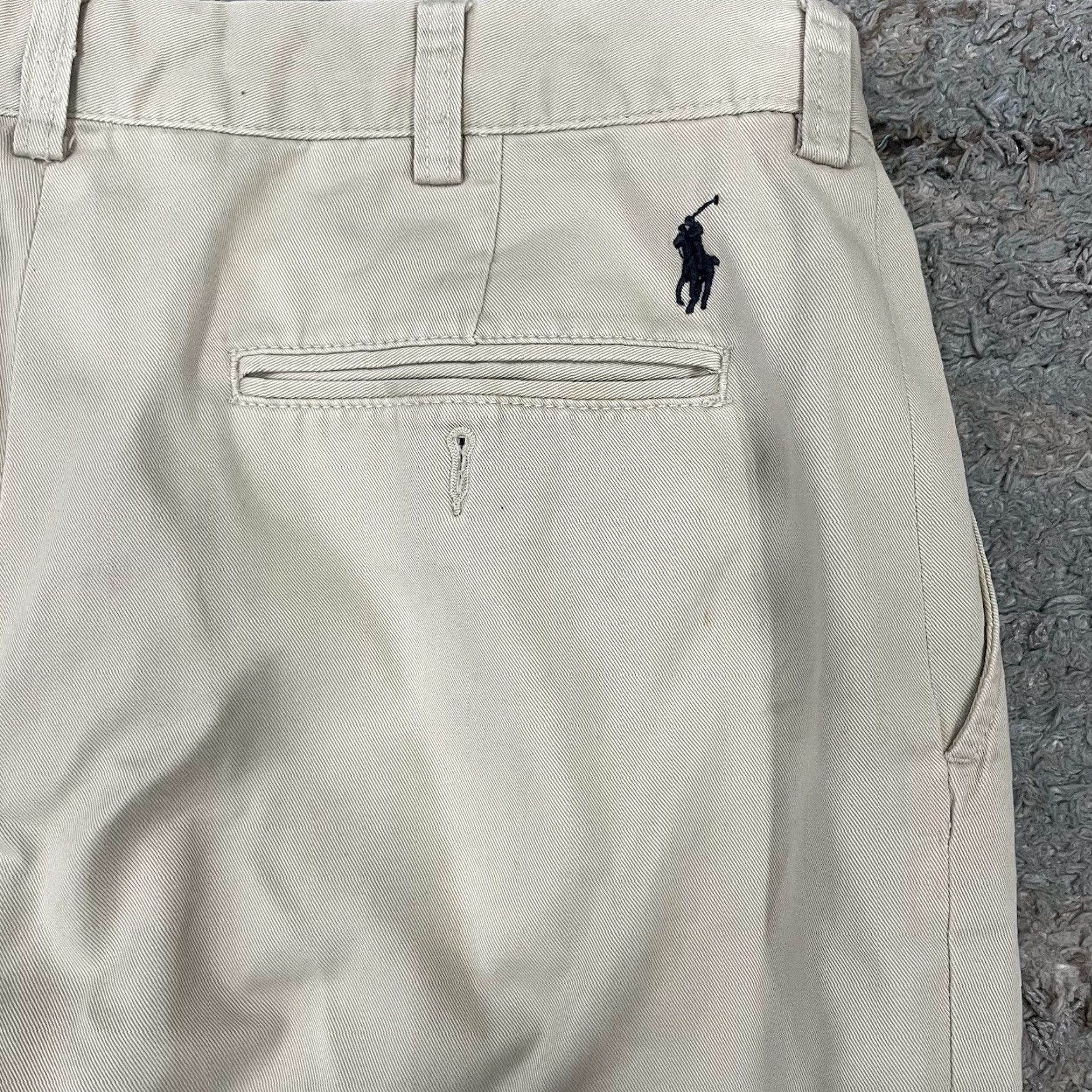 Polo Ralph Lauren Polo Ralph Lauren Pants Chino Flat Front Mens 34x32 Khaki Cotton Pony On Back Size US S / EU 44-46 / 1 - 5 Thumbnail