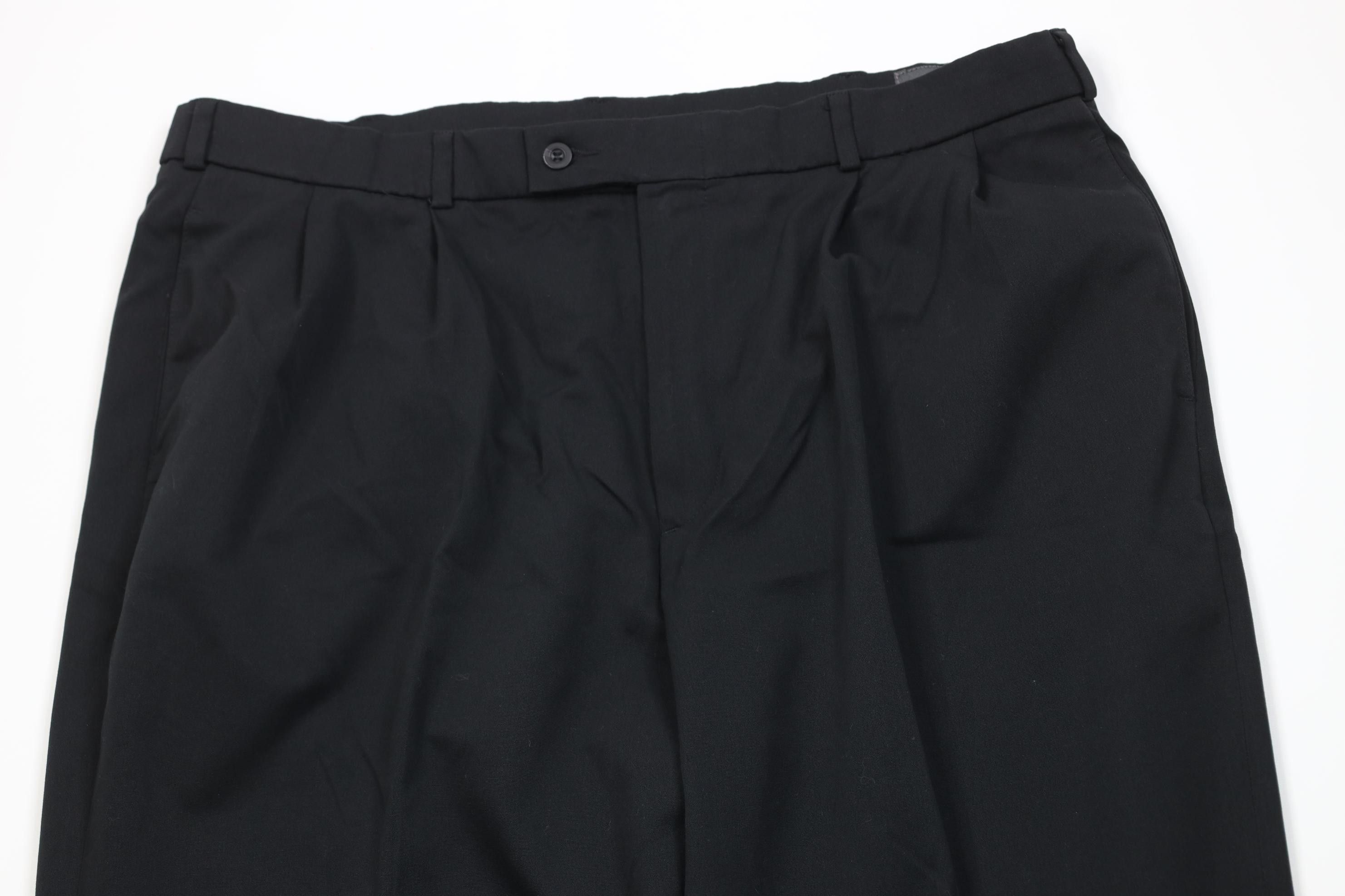 Vintage Vintage 90s Streetwear Flared Wide Leg Chino Pants Black Size US 40 / EU 56 - 2 Thumbnail