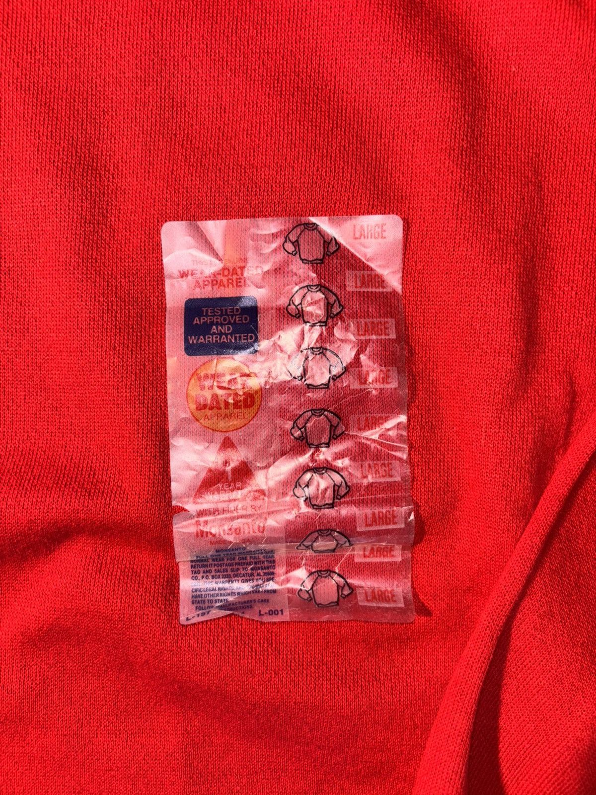 Vintage Vtg JE Morgan 90’s Raglan Red Crewneck Sweatshirt Fleece Size US L / EU 52-54 / 3 - 2 Thumbnail