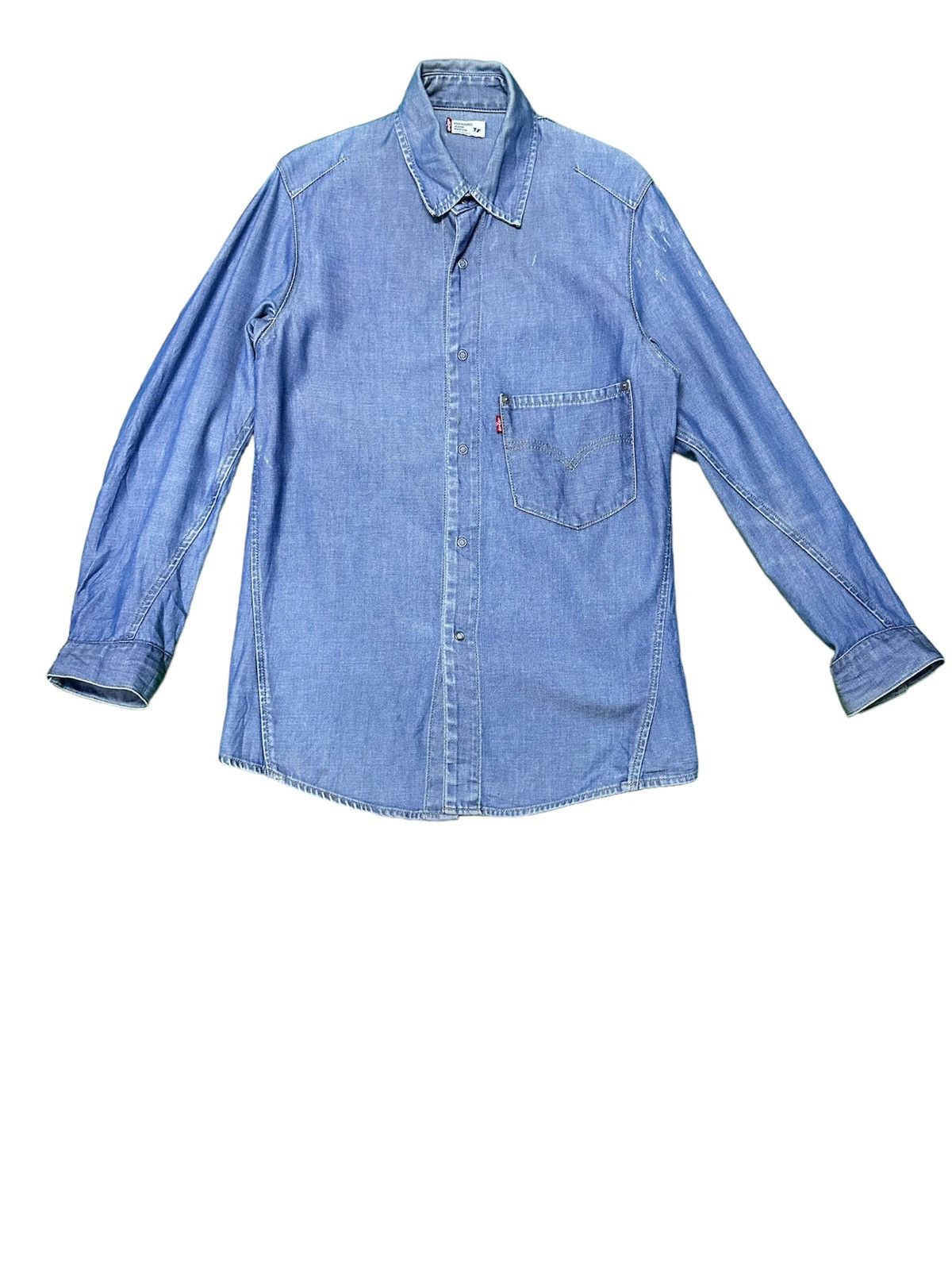 Levi's Vtg levis enginer denim shirt button down Size US M / EU 48-50 / 2 - 1 Thumbnail