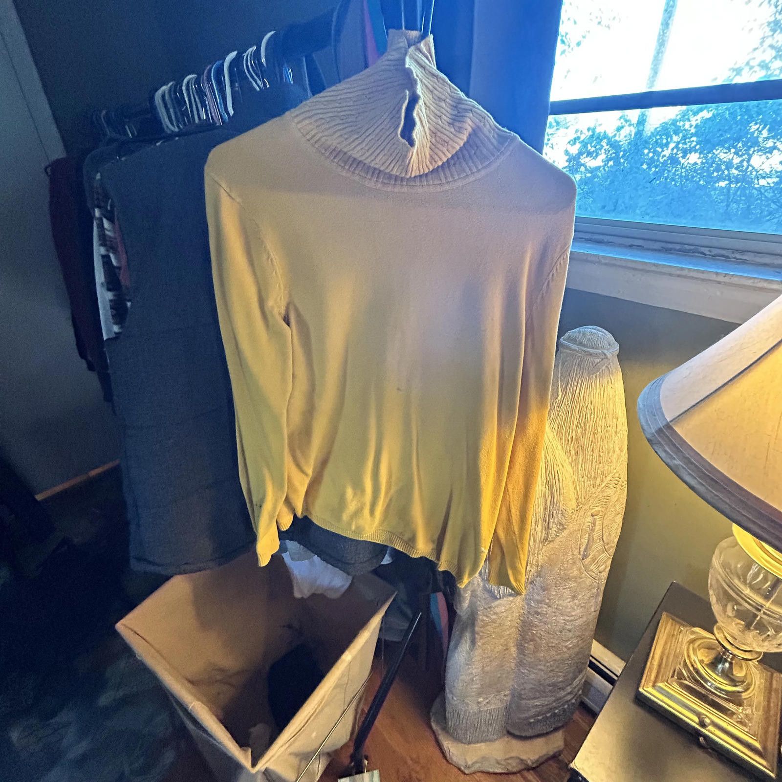 Other Sunny Yellow Talbots Turtleneck Sweater - Size Large Size L / US 10 / IT 46 - 1 Thumbnail