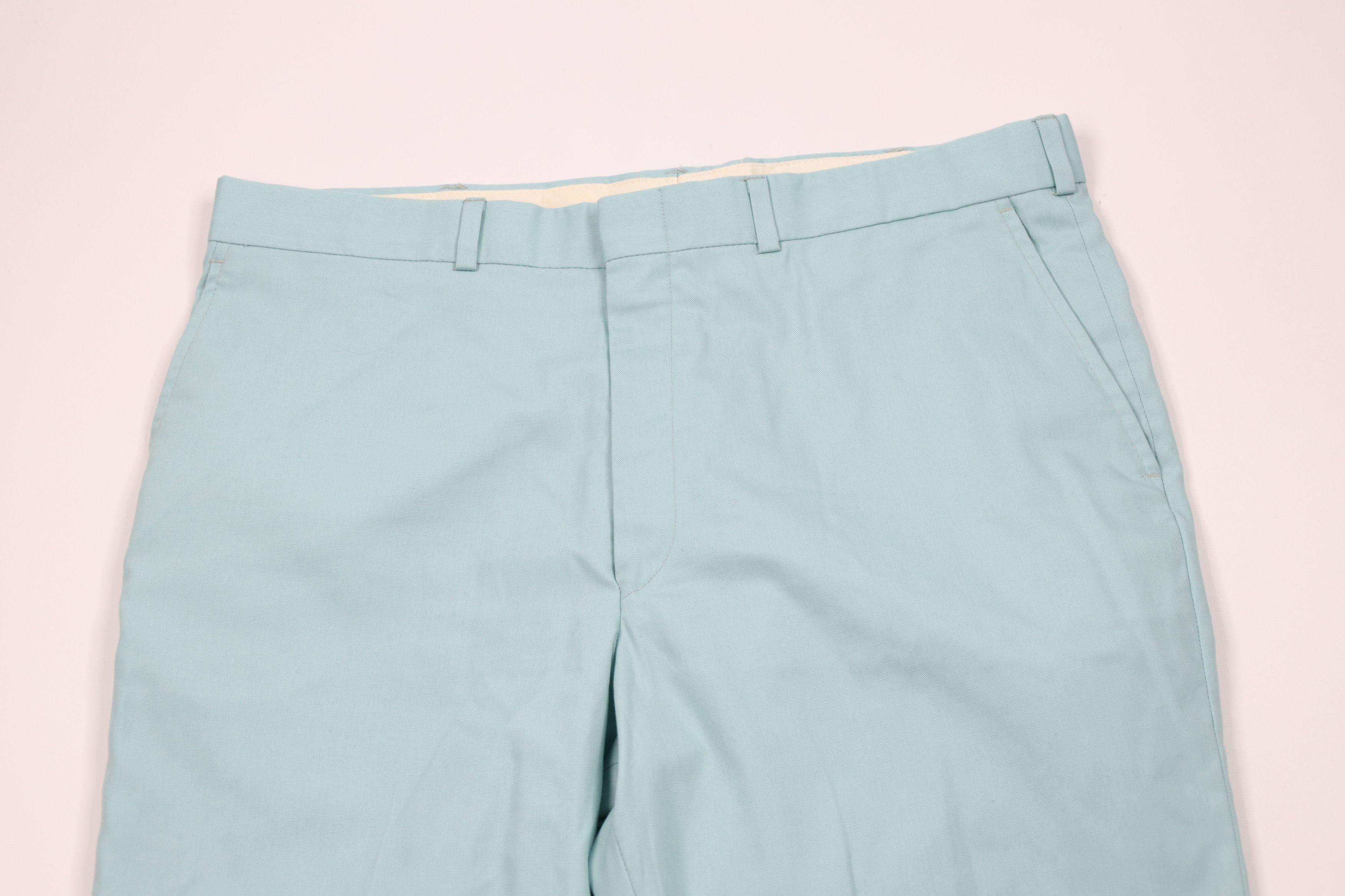 Vintage Vintage 70s Streetwear Bell Bottoms Chino Pants Blue USA Size US 34 / EU 50 - 2 Thumbnail