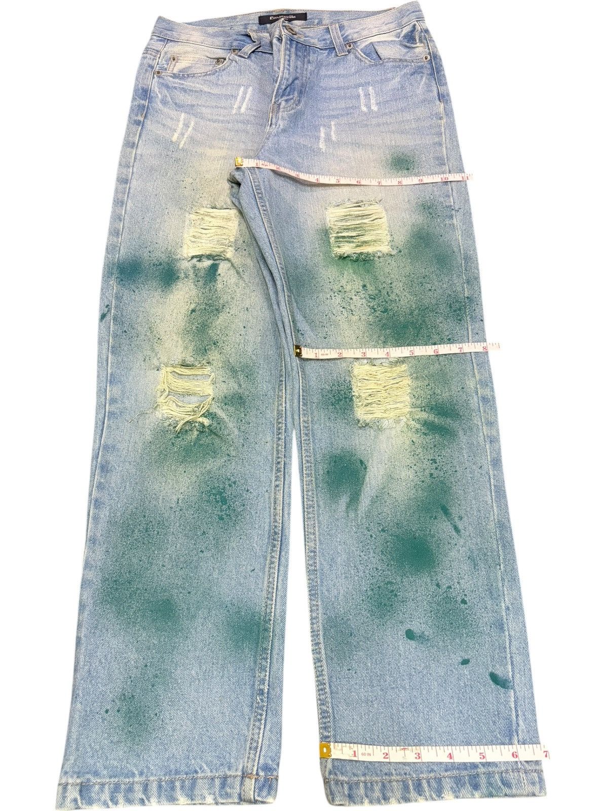 Dsquared2 Vintage Japanese Brand Painted Splattered Distress Jeans Size 30" / US 8 / IT 44 - 8 Thumbnail