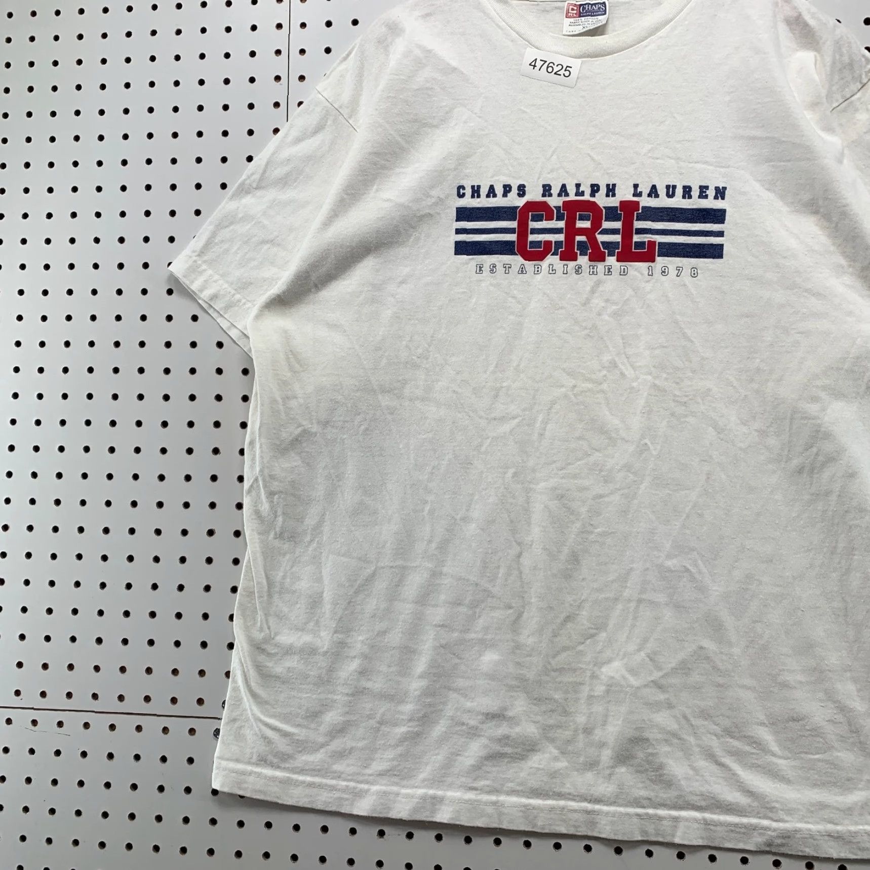 Ralph Lauren VINTAGE Ralph Lauren T-Shirt Mens XL White Short Sleeve 90s Made USA Size US XL / EU 56 / 4 - 5 Thumbnail