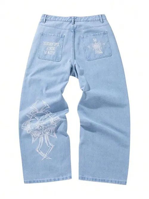 Jean Retro Straight Leg Custom Jeans Size US 32 / EU 48 - 3 Thumbnail