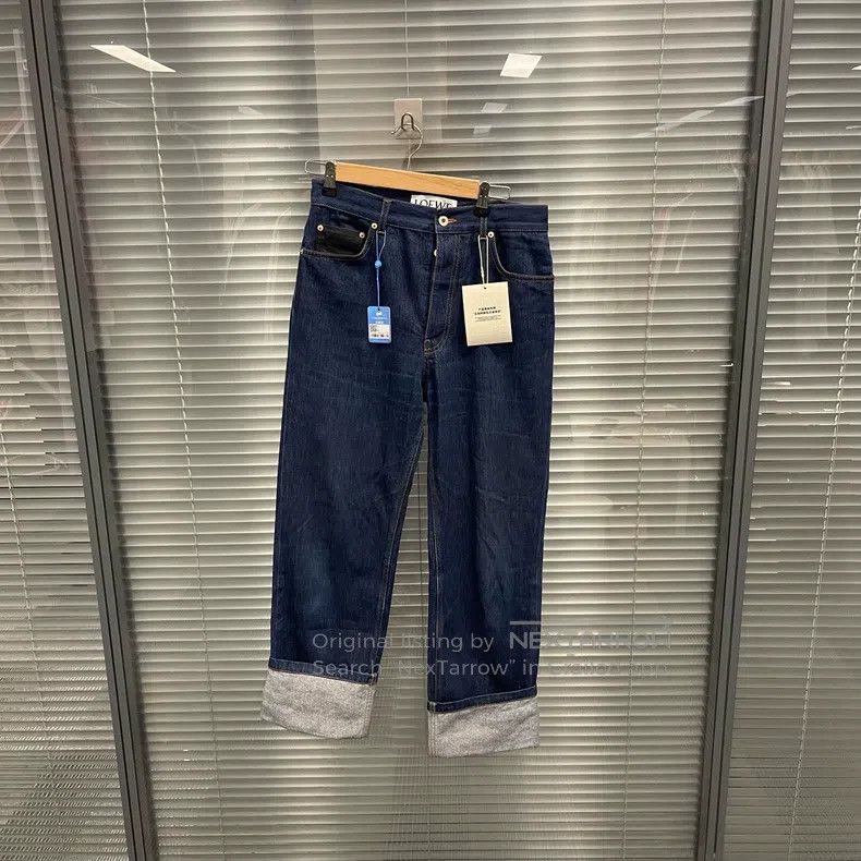 Loewe Loewe Back Leather Patch Fisherman Denim Pants Size US 30 / EU 46 - 1 Thumbnail
