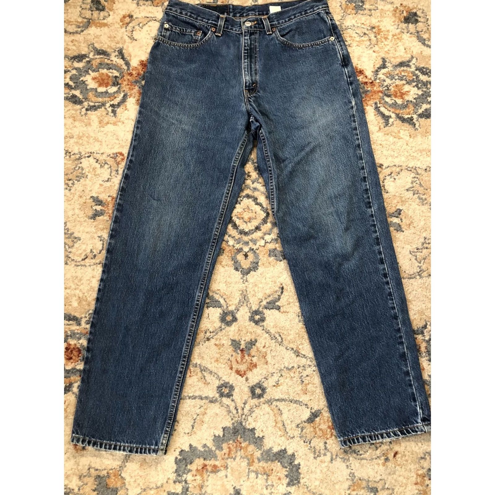 Levi's VINTAGE Levi's 550 Jeans Mens 34x30 Blue Relaxed Fit Made USA Denim 90s Size US 34 / EU 50 - 4 Thumbnail