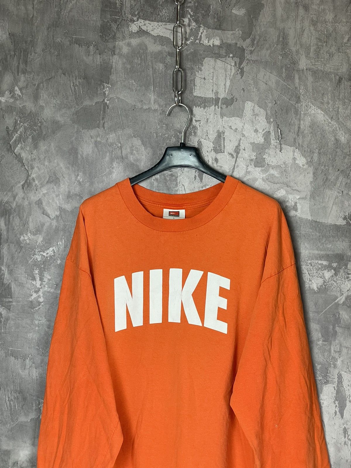 Nike × Vintage 🦍 NIKE RETRO SPELLOUT BIG LOGO USA 90’S Y2K LONGSLEEVE Size US L / EU 52-54 / 3 - 2 Thumbnail