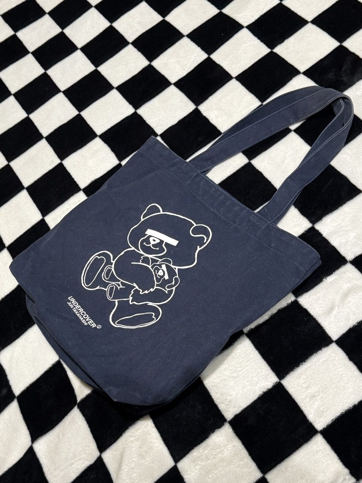 Undercover NAVY BLUE TOTE BAG BEAR UNDERCOVER Size ONE SIZE - 1 Thumbnail