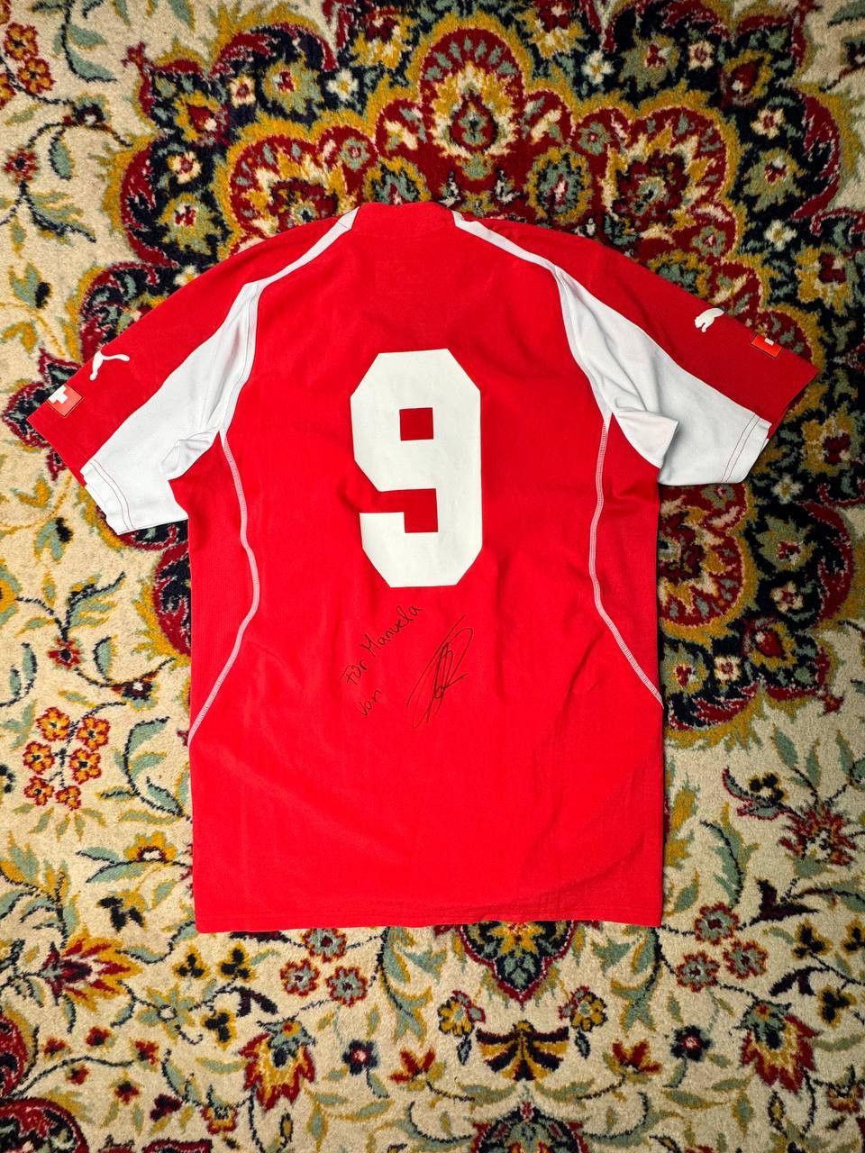 Puma SWITZERLAND NATIONAL TEAM 2004-06 HOME SHIRT JERSEY SOCCER Size US M / EU 48-50 / 2 - 2 Thumbnail